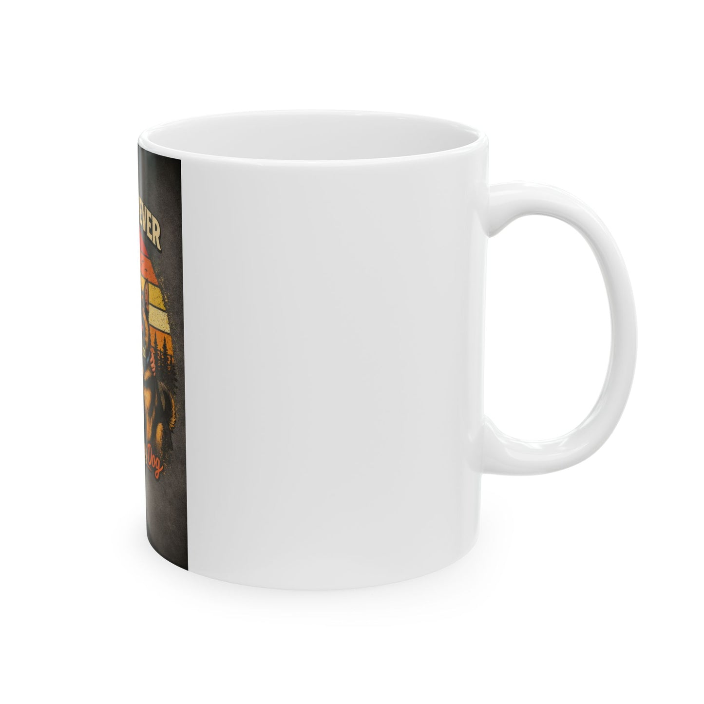 Best Dog Dad Ever Mug | German Shepherd Dog Dad Gift | Loyal Companions Forever Friends | Father's Day Coffee Cup