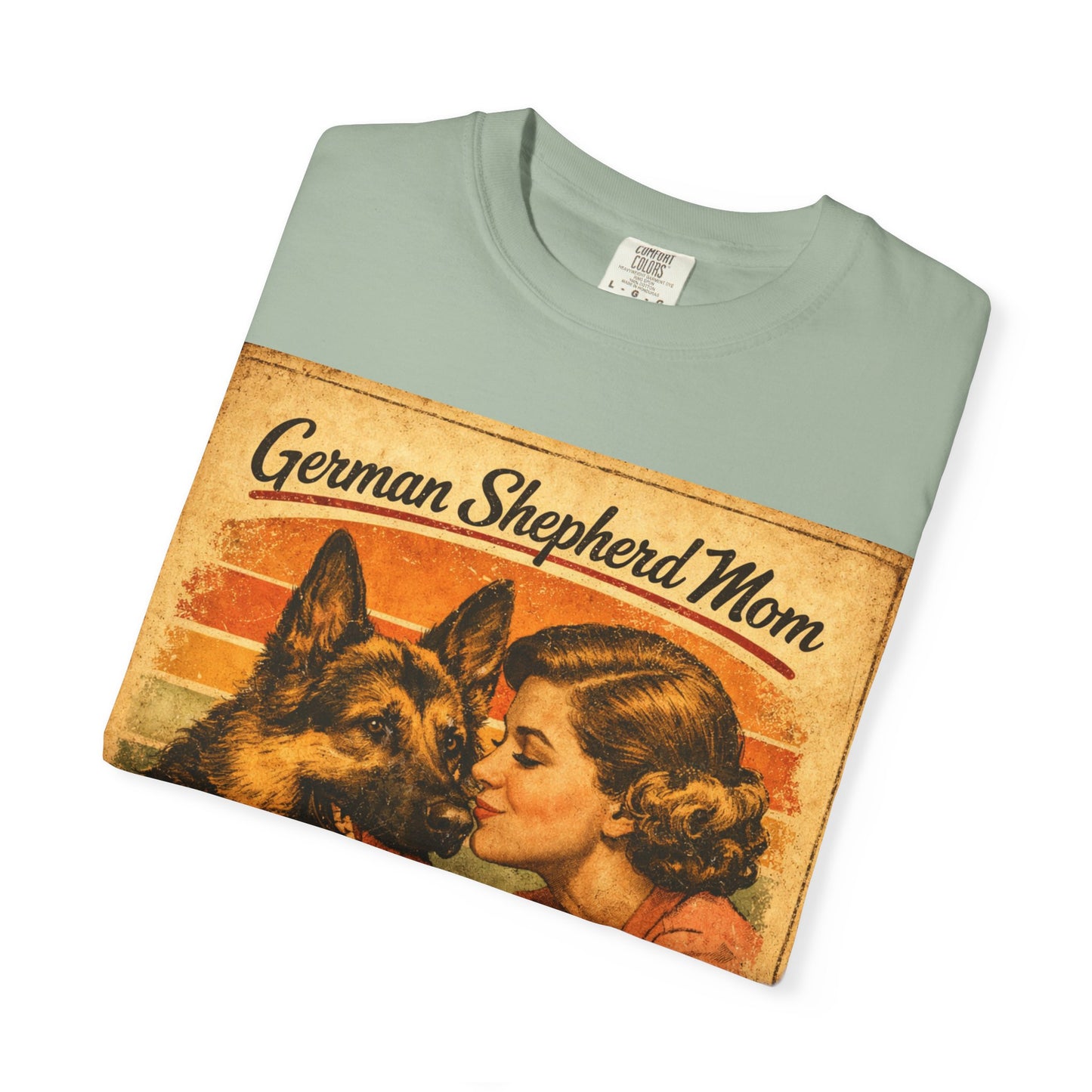 German Shepherd Mom Love & Fur Ever T-shirt | Vintage Dog Mom Tee