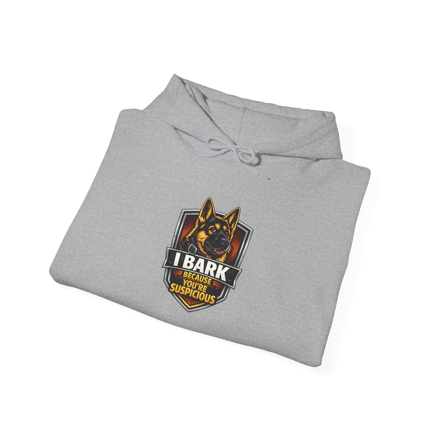 German Shepherd 'I Bark For My K9' Hoodie — Police K9 Dog Lover Sweatshirt