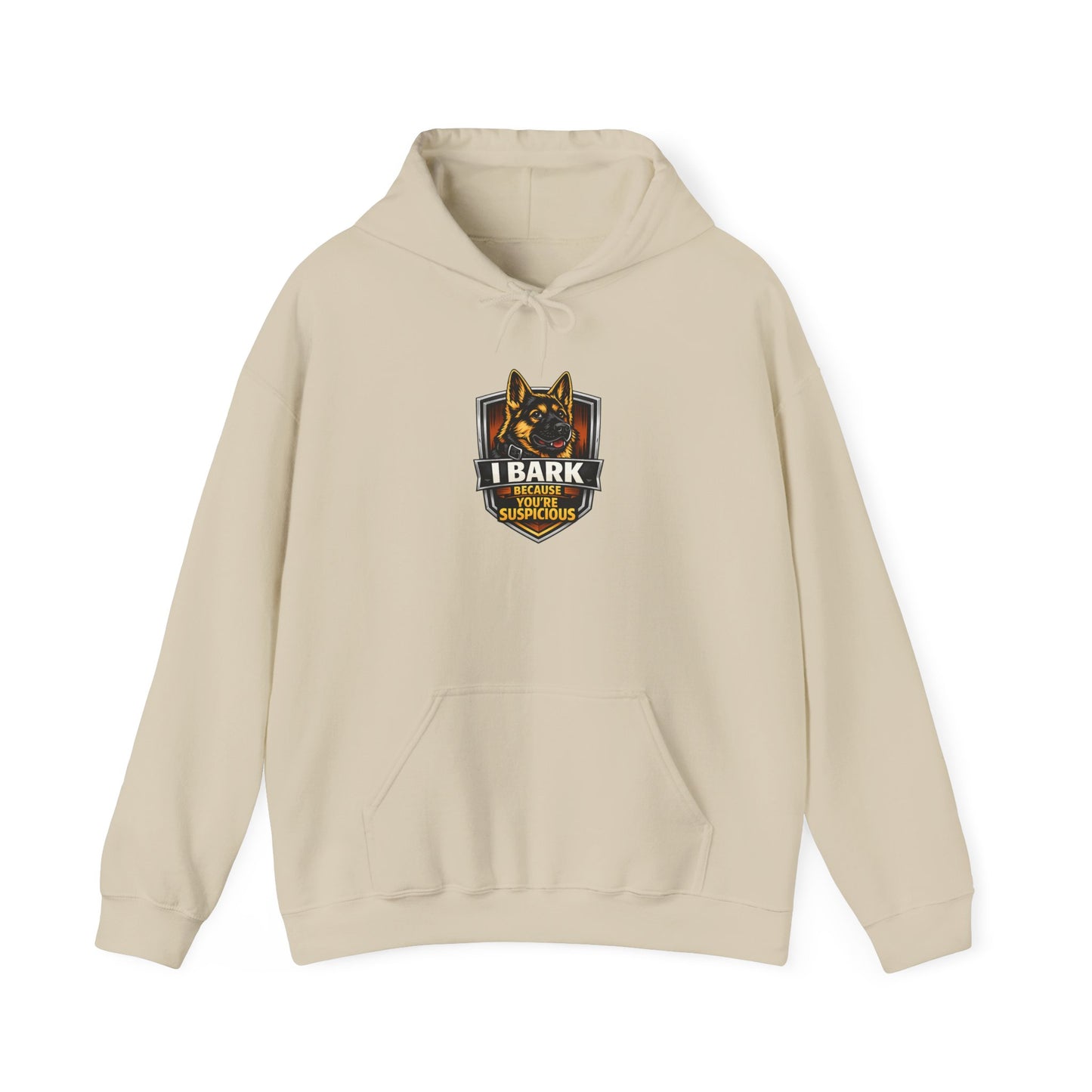 German Shepherd 'I Bark For My K9' Hoodie — Police K9 Dog Lover Sweatshirt