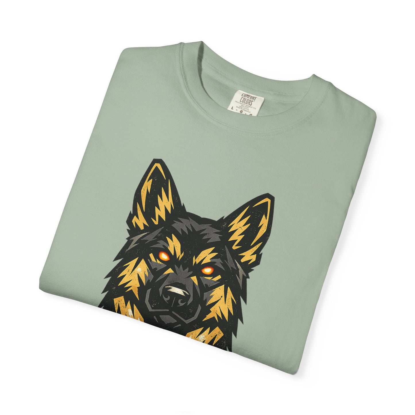 Alpha Energy German Shepherd Head T‑Shirt – Athletic Logo Dog Lover Tee | Bold Working Dog Graphic for Fitness & Streetwear | T‑Shirt