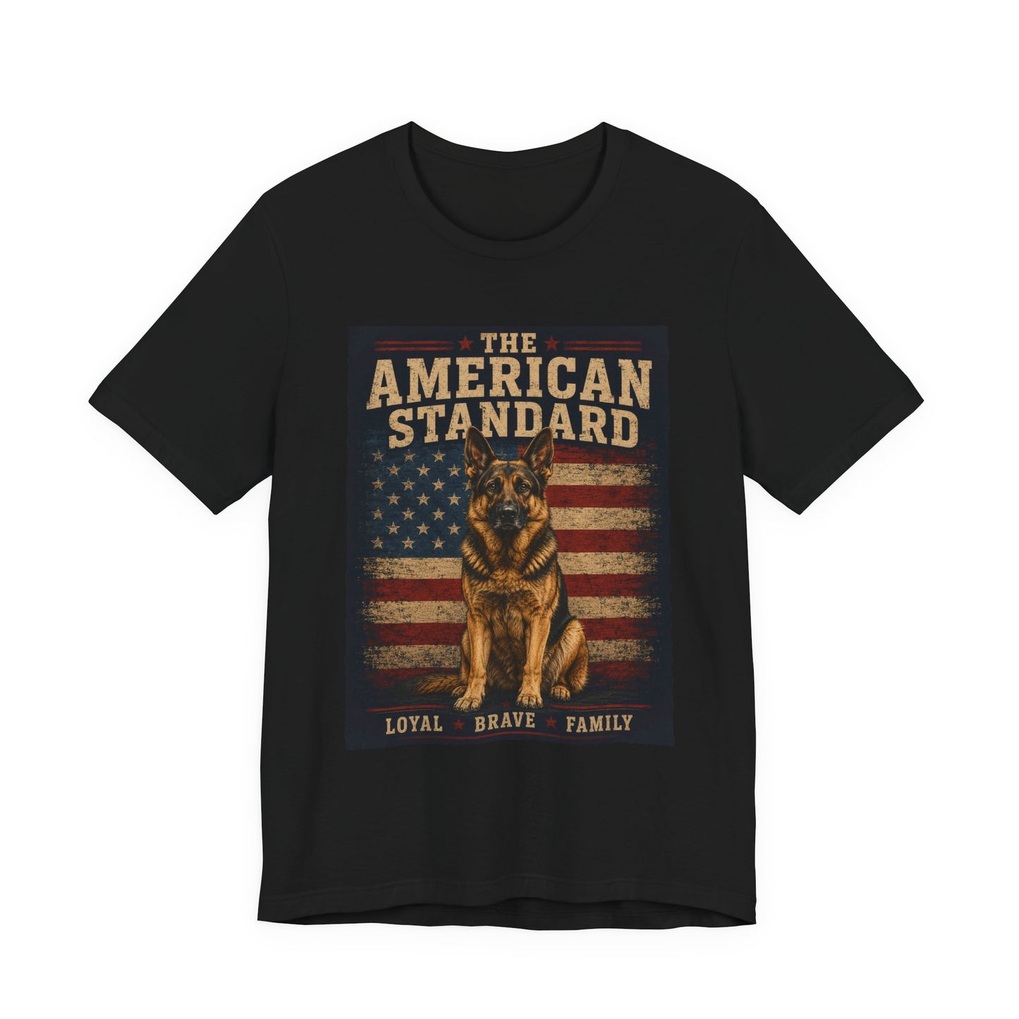 The American Standard German Shepherd Patriotic T-Shirt