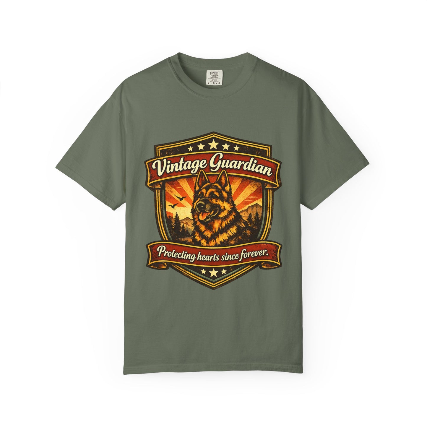 Vintage Guardian T-Shirt | Protecting Hearts Since Forever German Shepherd Shirt