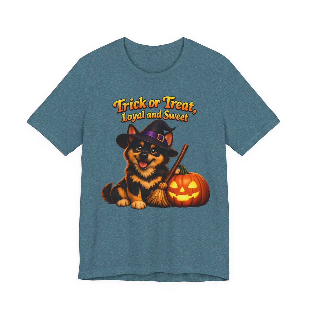 German Shepherd Halloween Witch Shirt – Trick or Treat, Loyal and Sweet