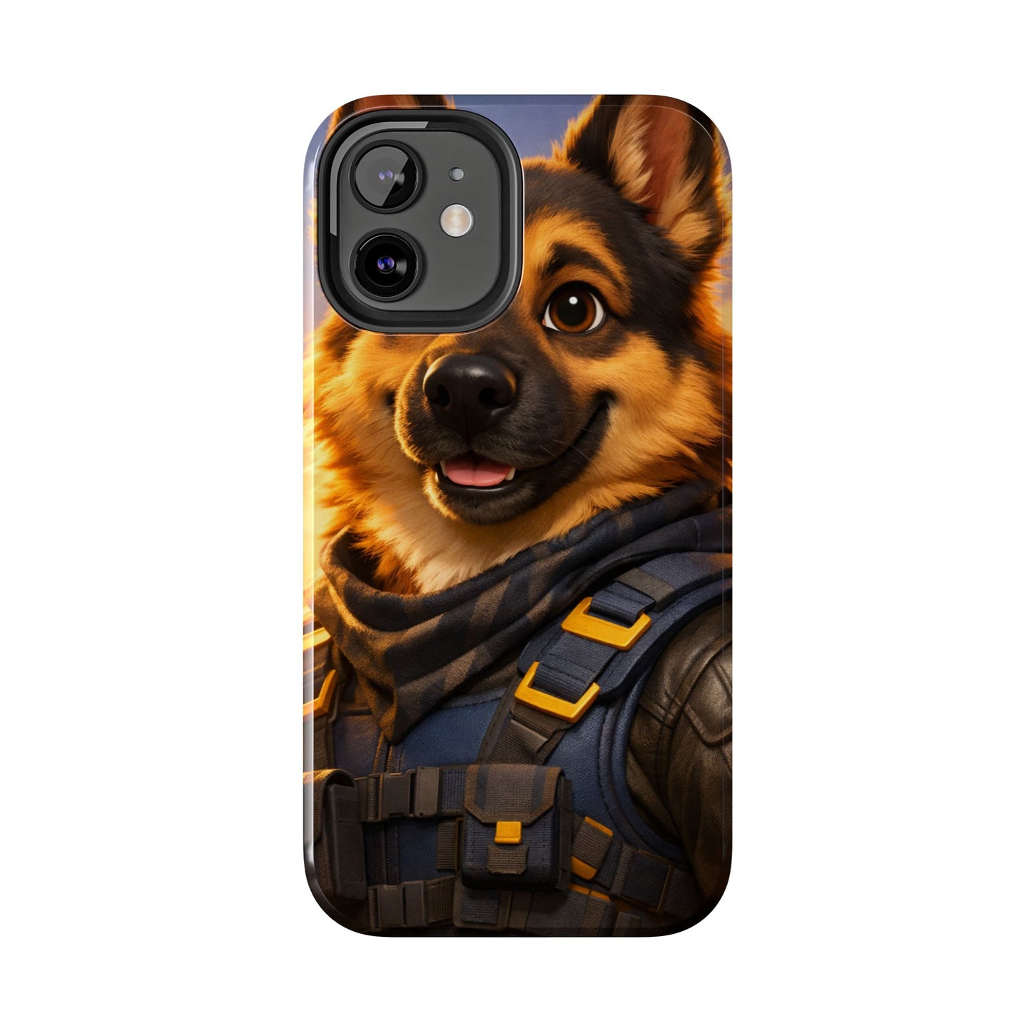 German Shepherd Tactical Hero Phone Case – Tough Protective Cover for iPhone & Samsung