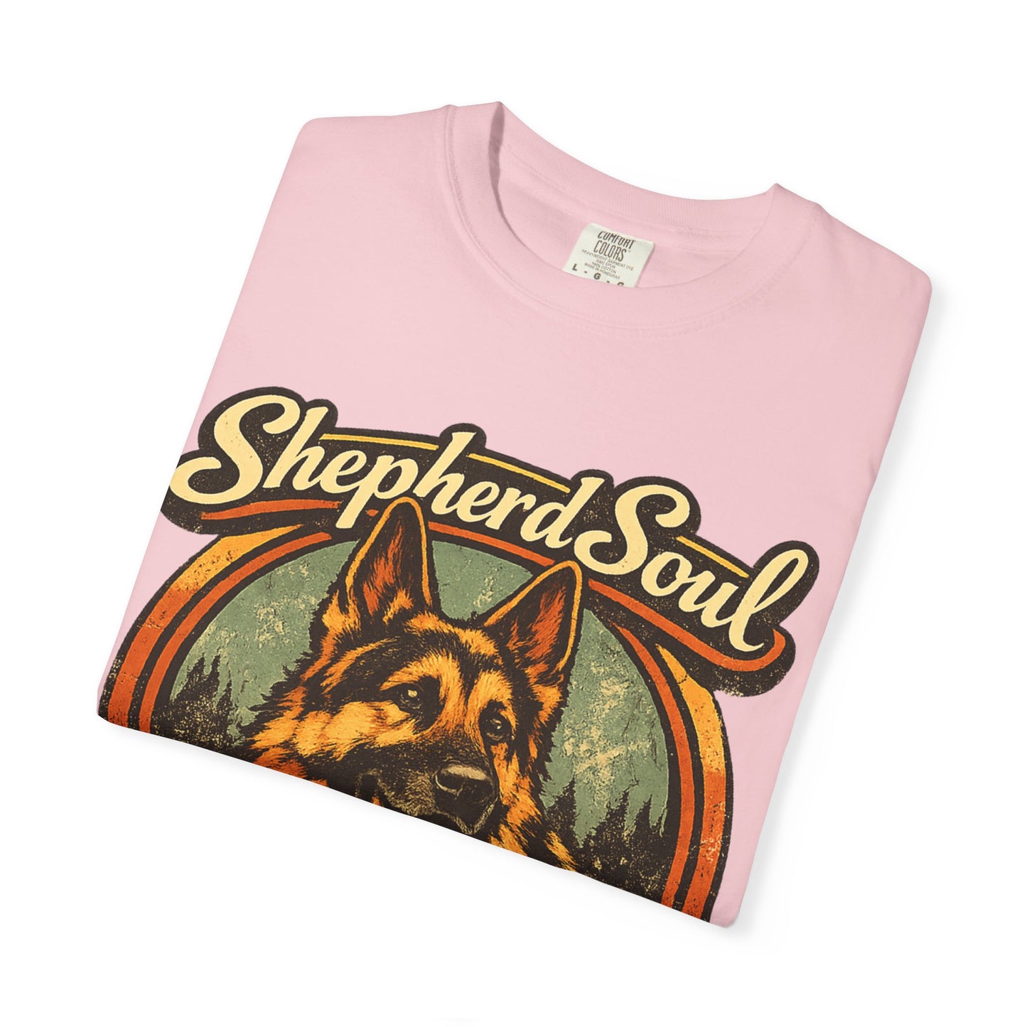 Shepherd Soul German Shepherd Portrait T-Shirt | Loyal Hearts Never Fade