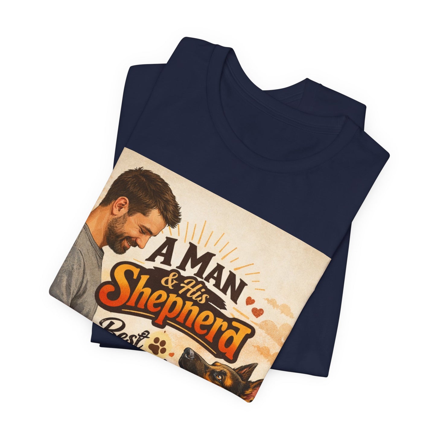 A Man & His Shepherd Best Friends For Life T‑Shirt — German Shepherd Dog Shirt