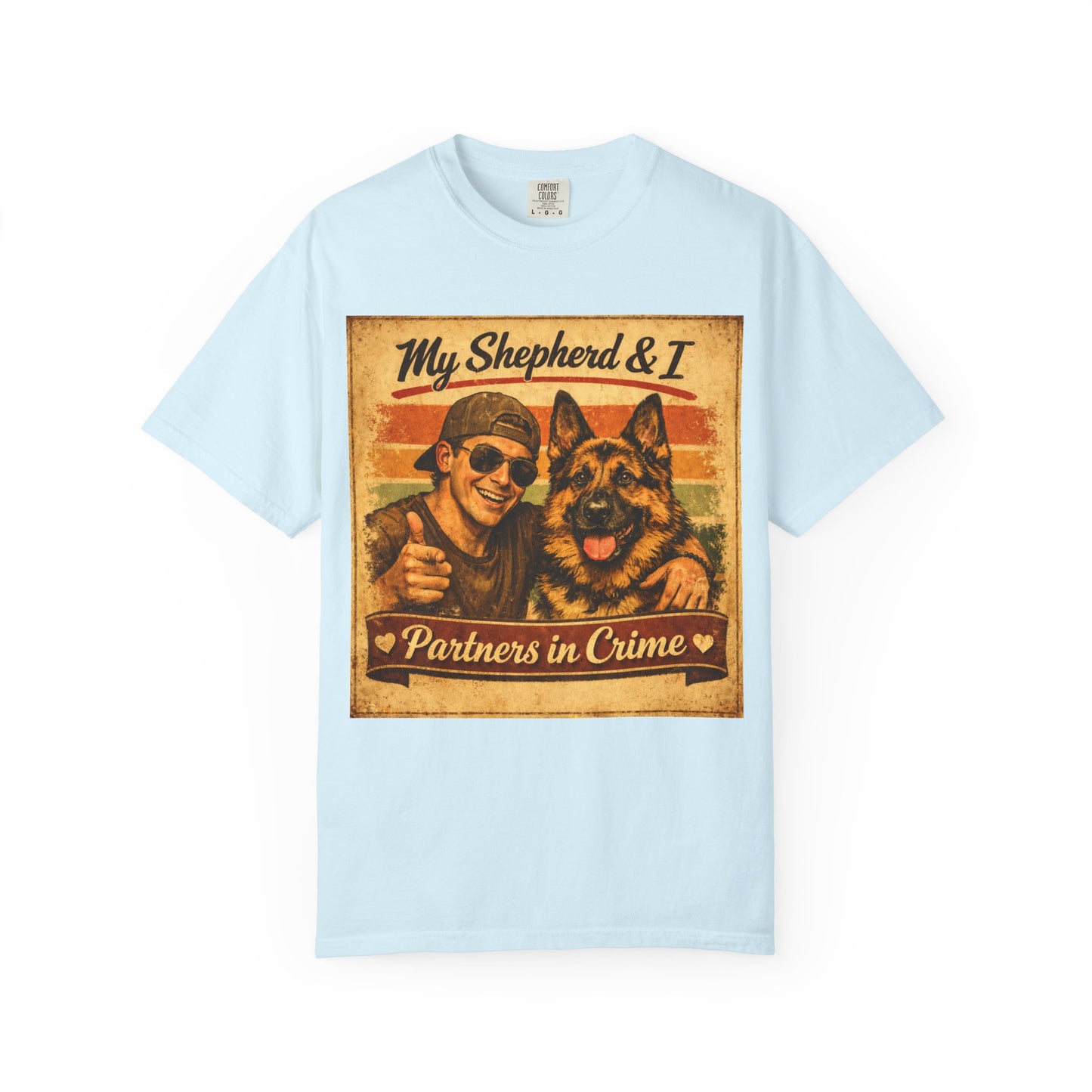 My Shepherd & I Partners in Crime T-Shirt | German Shepherd Dog Tee