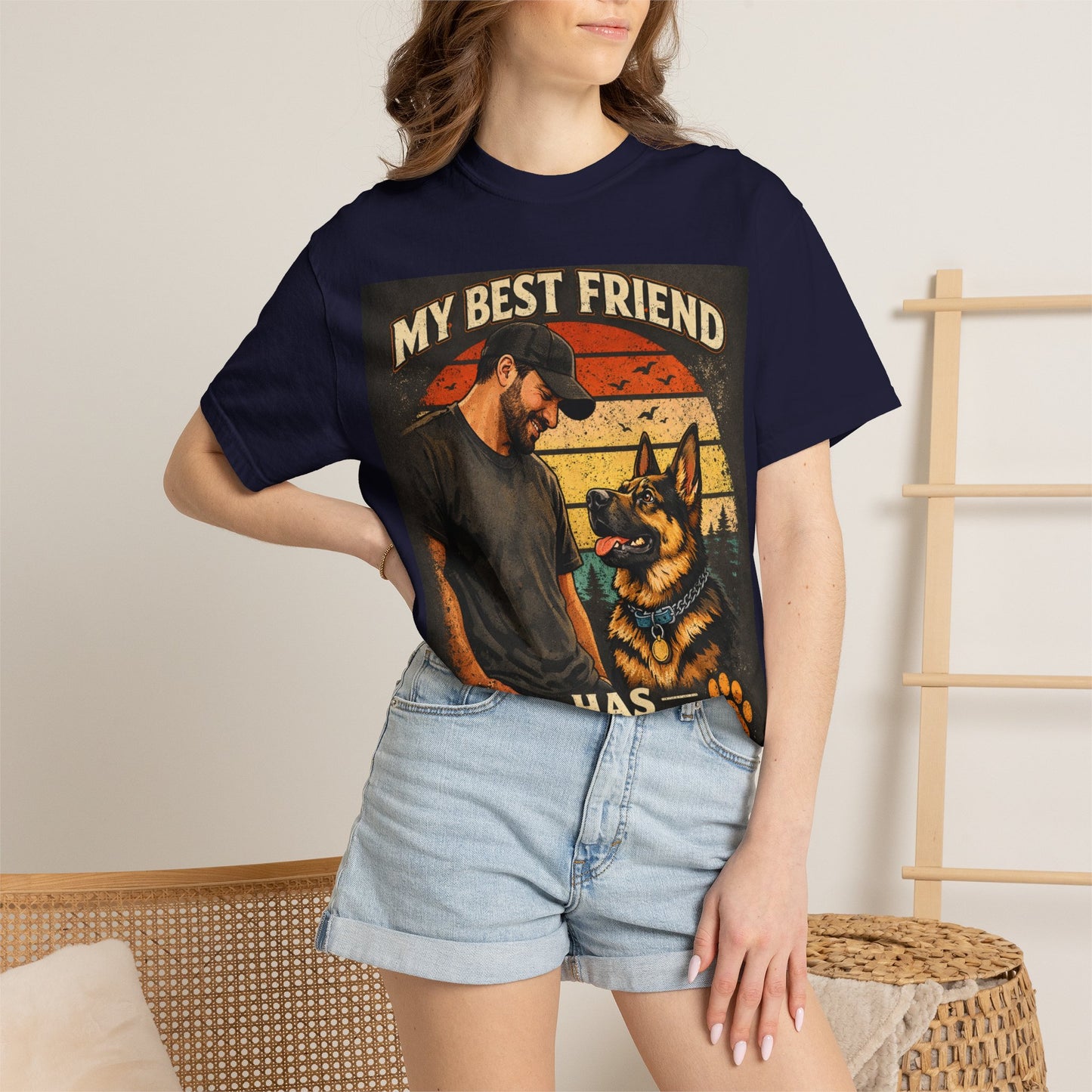 My Best Friend Has Paws T-Shirt | Dog Lover Graphic Tee