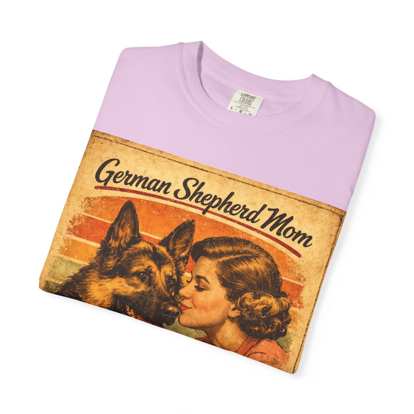 German Shepherd Mom Love & Fur Ever T-shirt | Vintage Dog Mom Tee