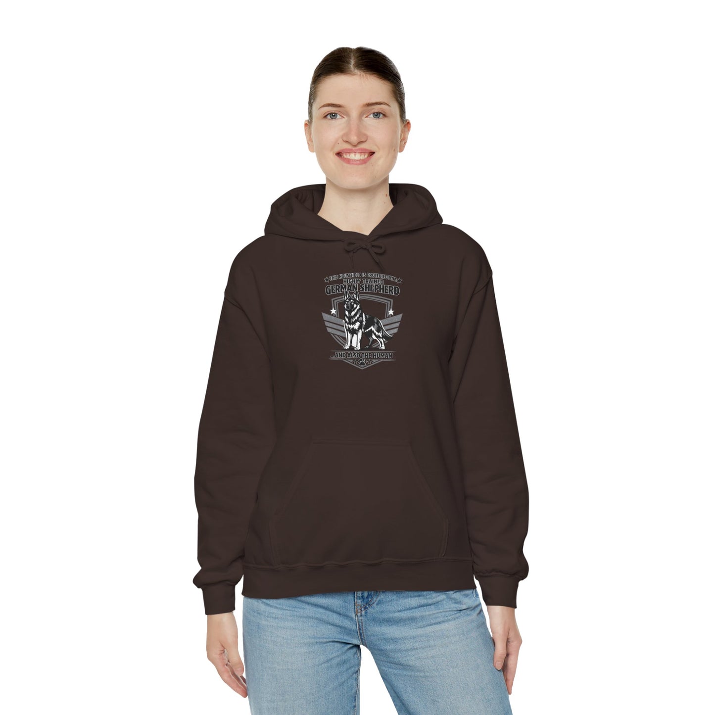 German Shepherd Hoodie – 'Loyal to the End' Vintage Dog Lover Sweatshirt