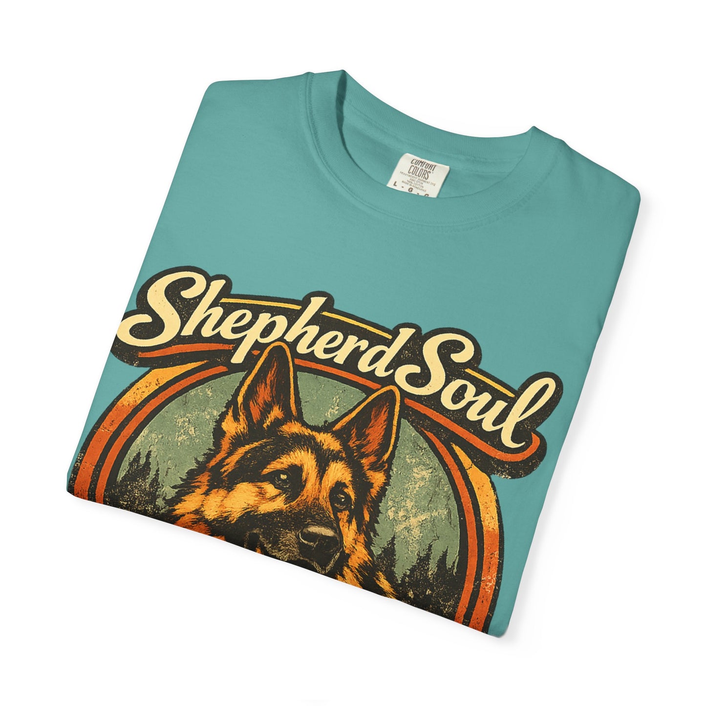 Shepherd Soul German Shepherd Portrait T-Shirt | Loyal Hearts Never Fade