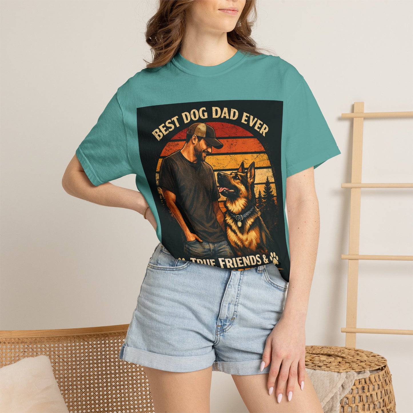 Best Dog Dad Ever T-shirt | True Friends & Loyal Partners graphic tee