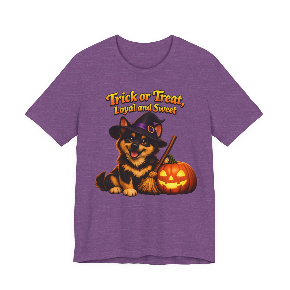 German Shepherd Halloween Witch Shirt – Trick or Treat, Loyal and Sweet