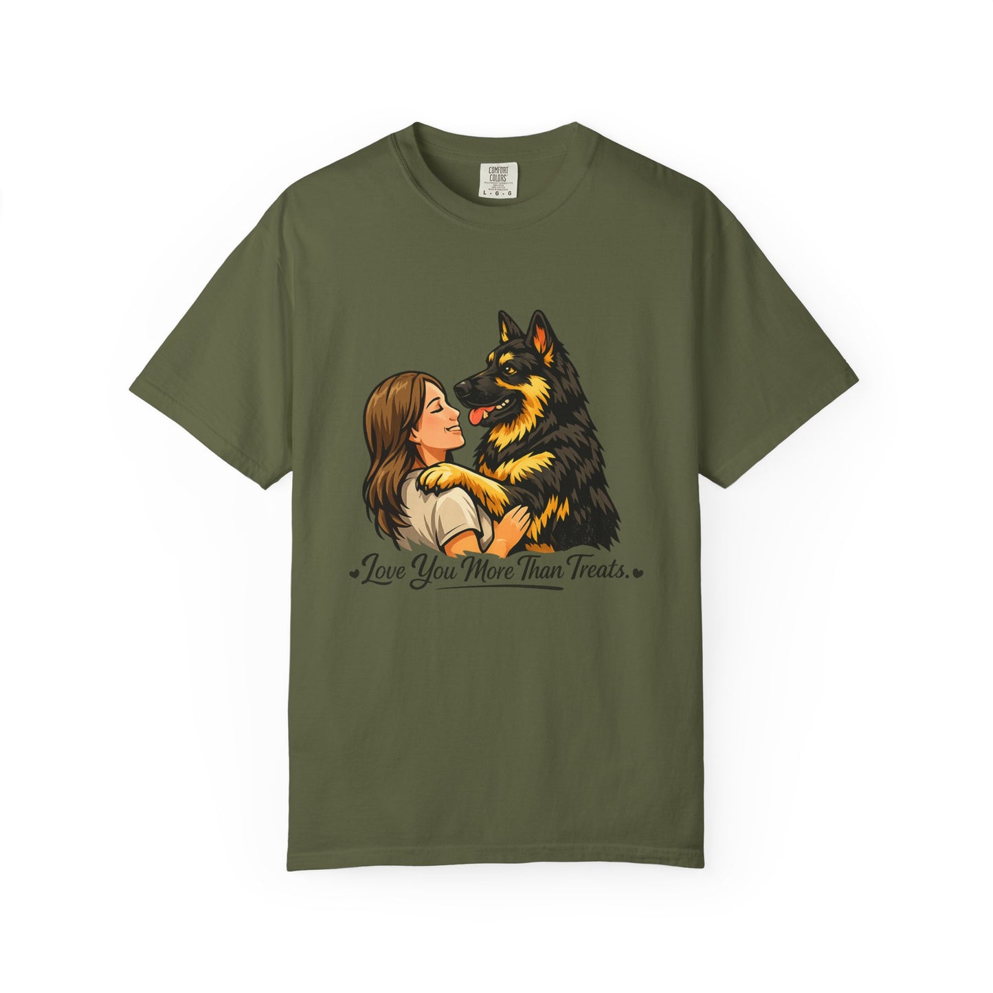 Love You More Than Treats T-Shirt | German Shepherd Lover Shirt