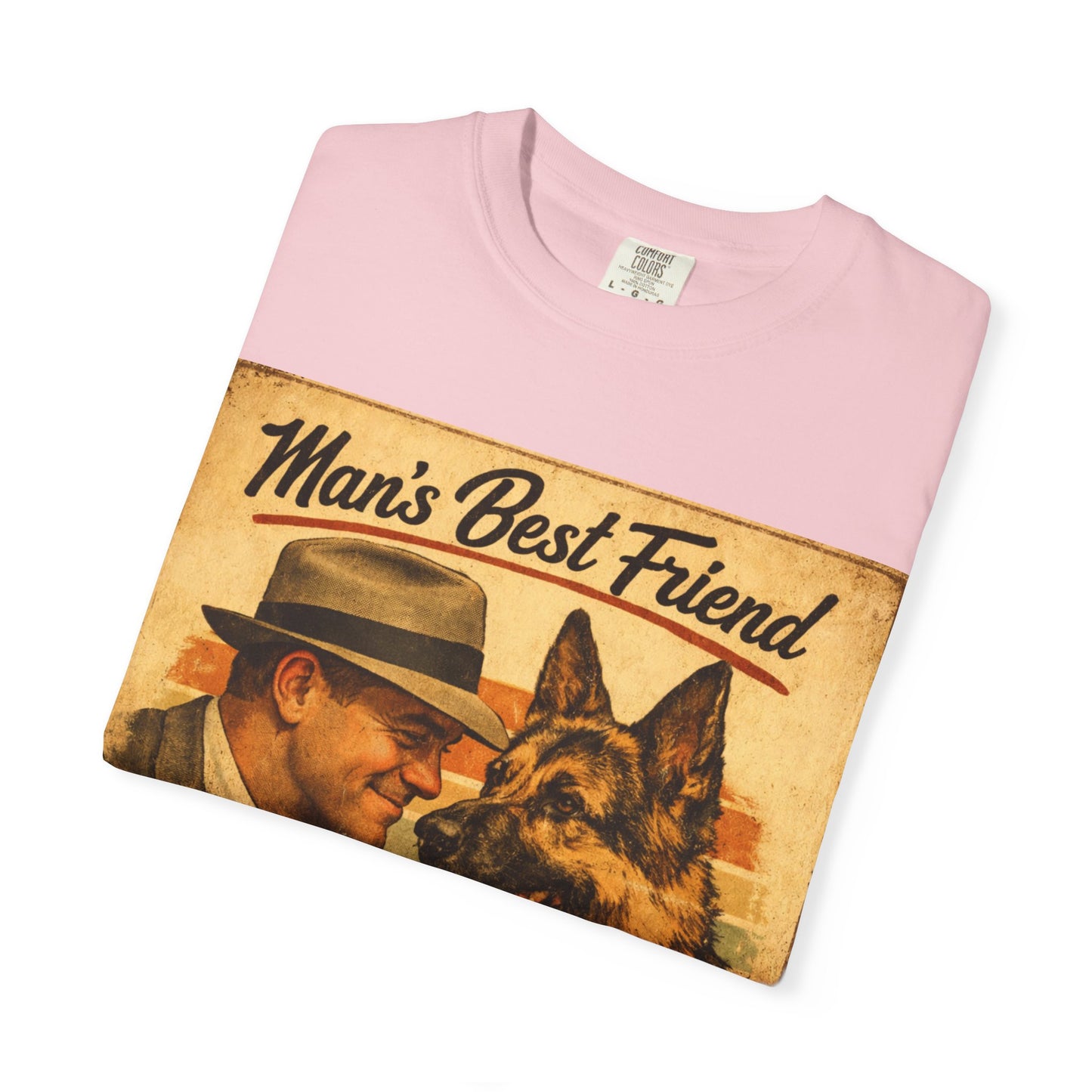 Man's Best Friend Loyal to the End T-shirt | Retro Dog Vintage Poster