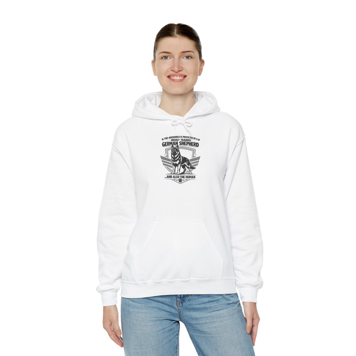 German Shepherd Hoodie – 'Loyal to the End' Vintage Dog Lover Sweatshirt