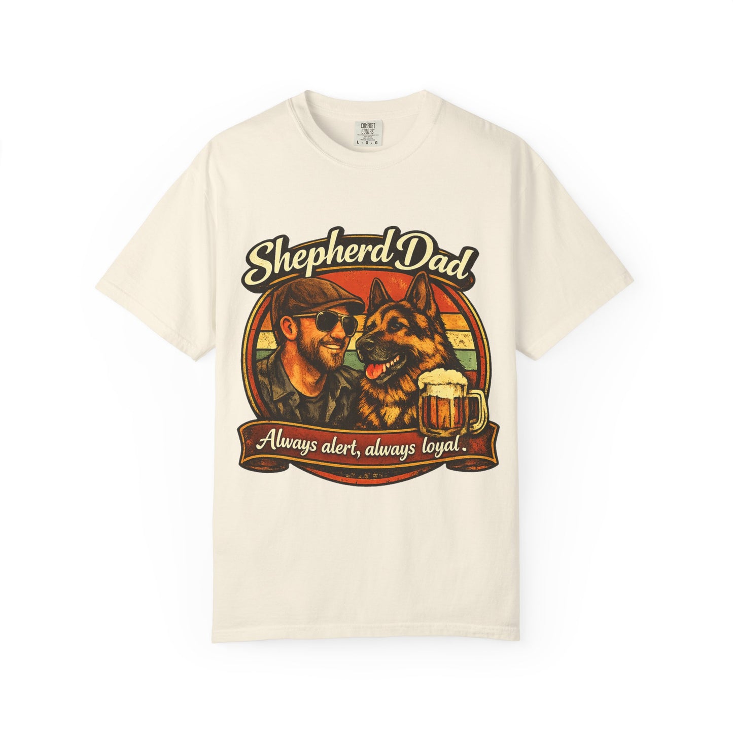 Shepherd Dad graphic T-Shirt | German Shepherd owner tee, dog lover shirt