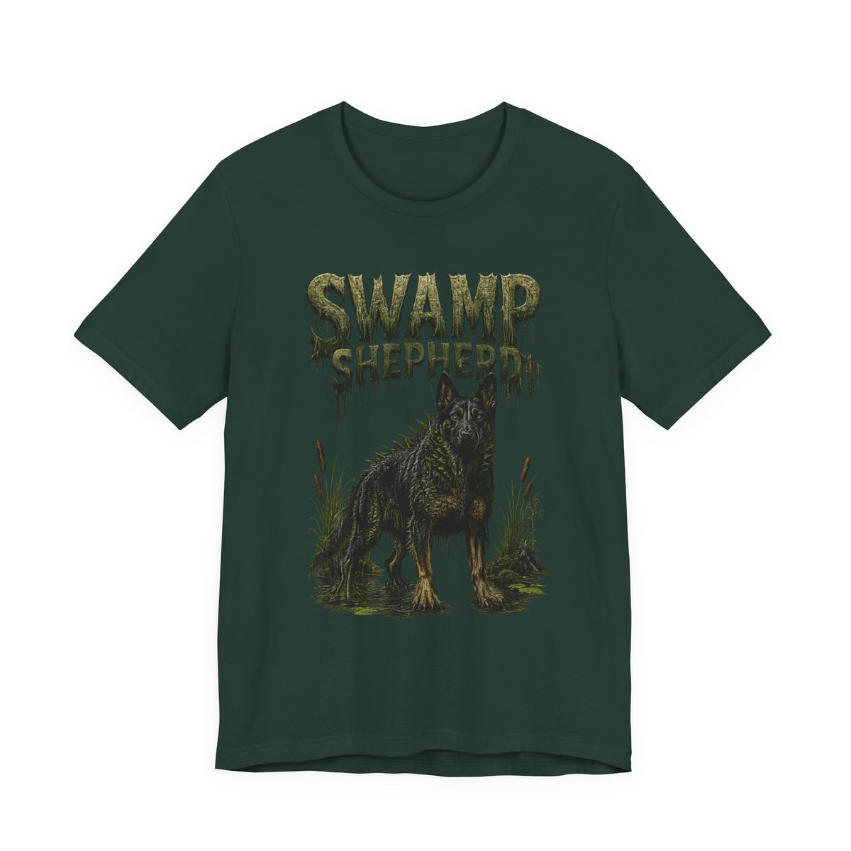 German Shepherd Swamp Shepherd Shirt | Spooky Halloween Dog Gift | Horror Dog Lover Tee