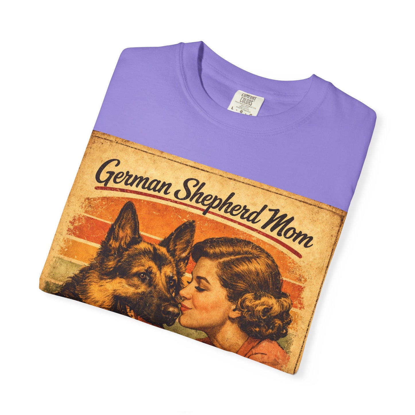 German Shepherd Mom Love & Fur Ever T-shirt | Vintage Dog Mom Tee