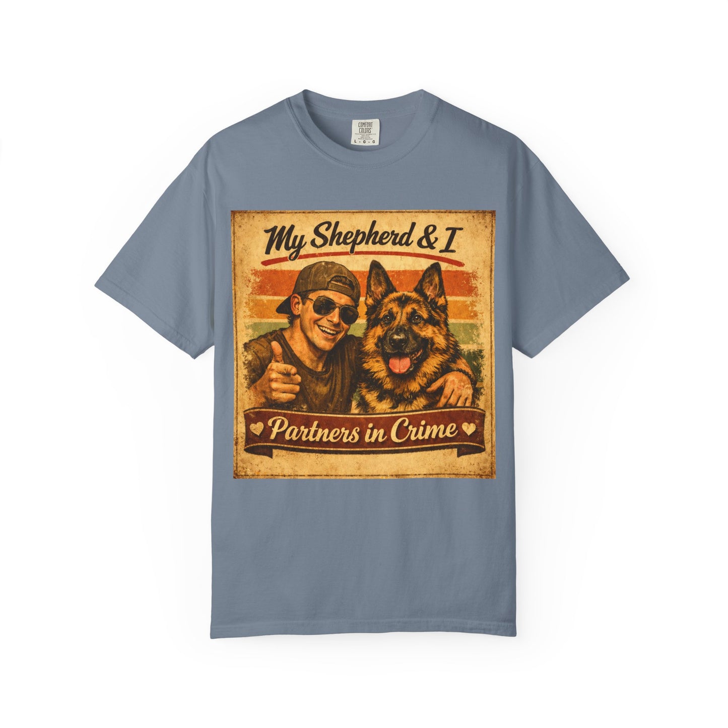 My Shepherd & I Partners in Crime T-Shirt | German Shepherd Dog Tee