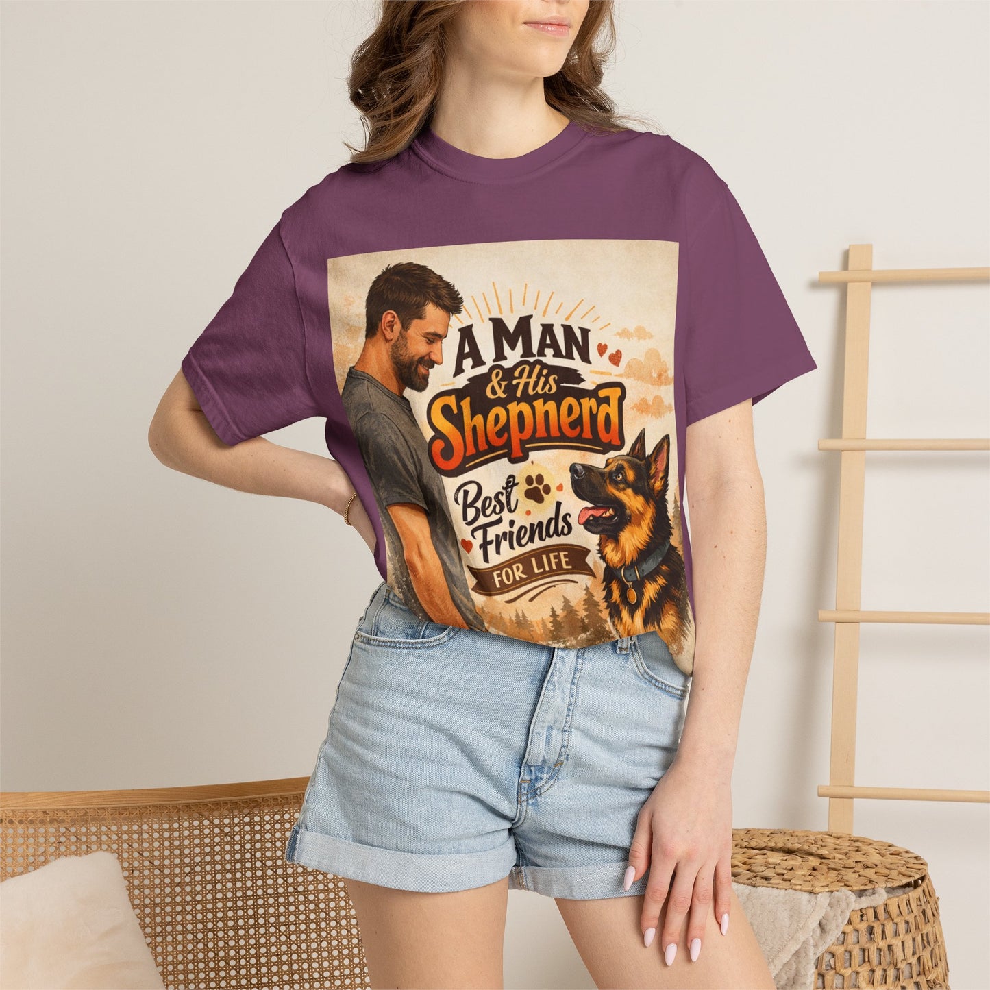 A Man & His Shepherd Best Friends for Life T‑Shirt — German Shepherd Dog Lover Tee