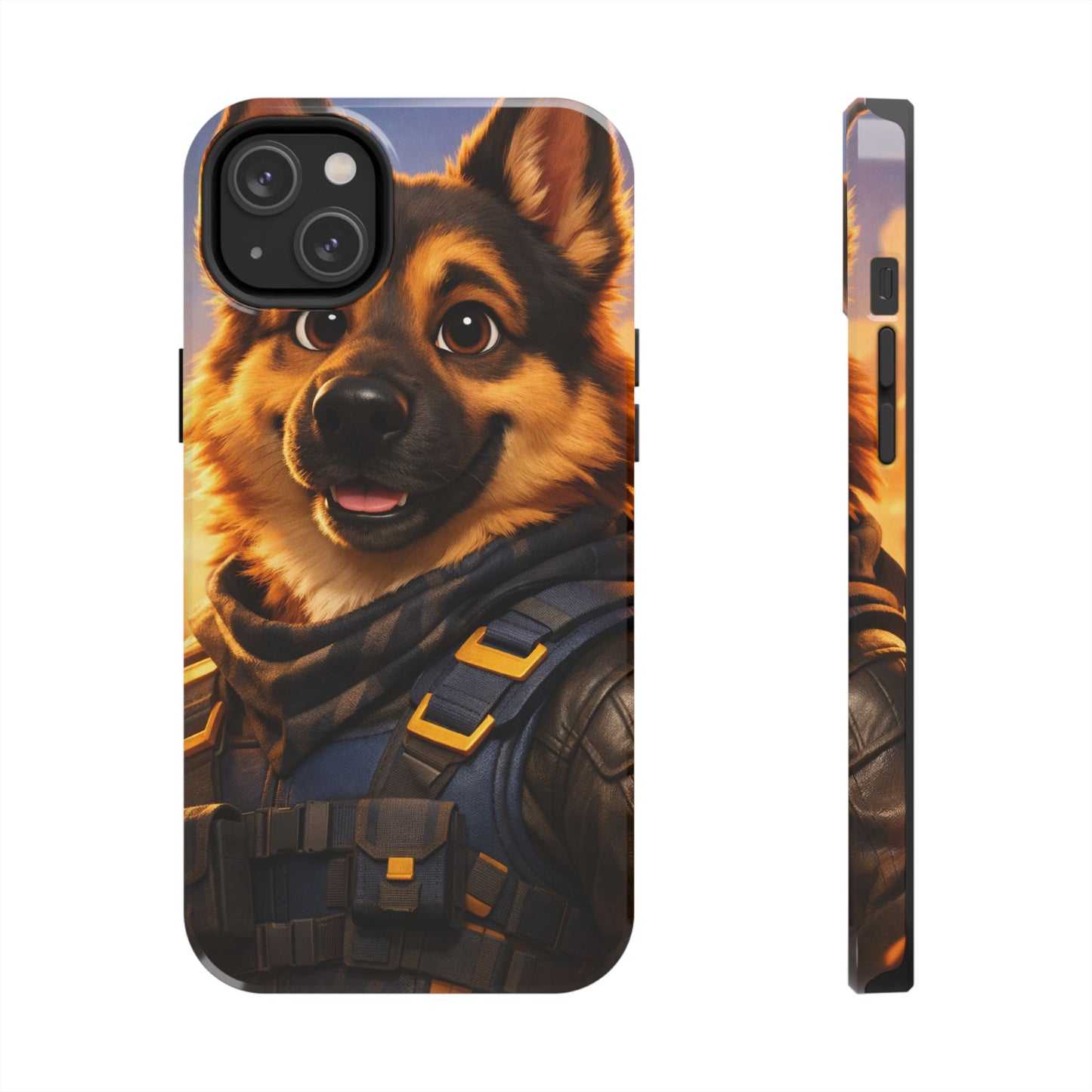 German Shepherd Tactical Hero Phone Case – Tough Protective Cover for iPhone & Samsung