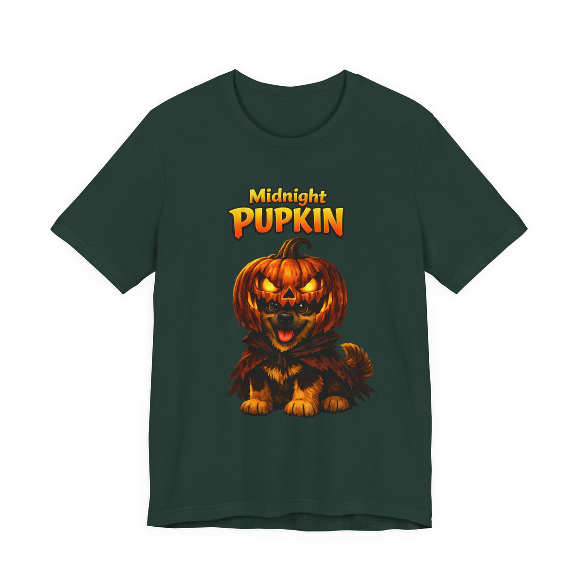 Midnight Pupkin German Shepherd Halloween T-Shirt – Pumpkin GSD Dog Lover Graphic Tee