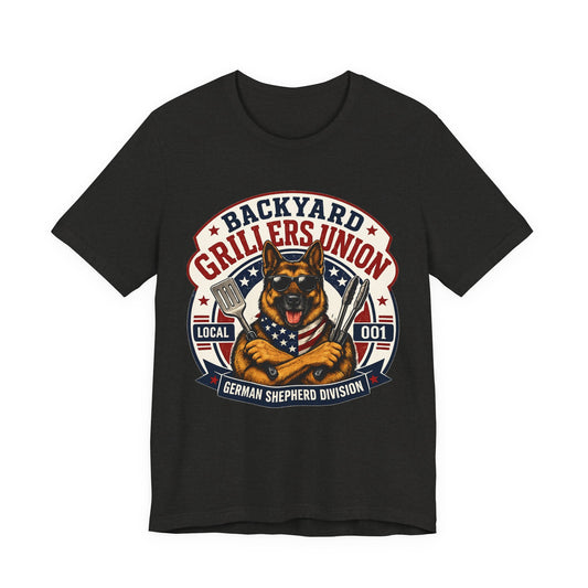 Backyard Grillers Union | German Shepherd BBQ T-Shirt
