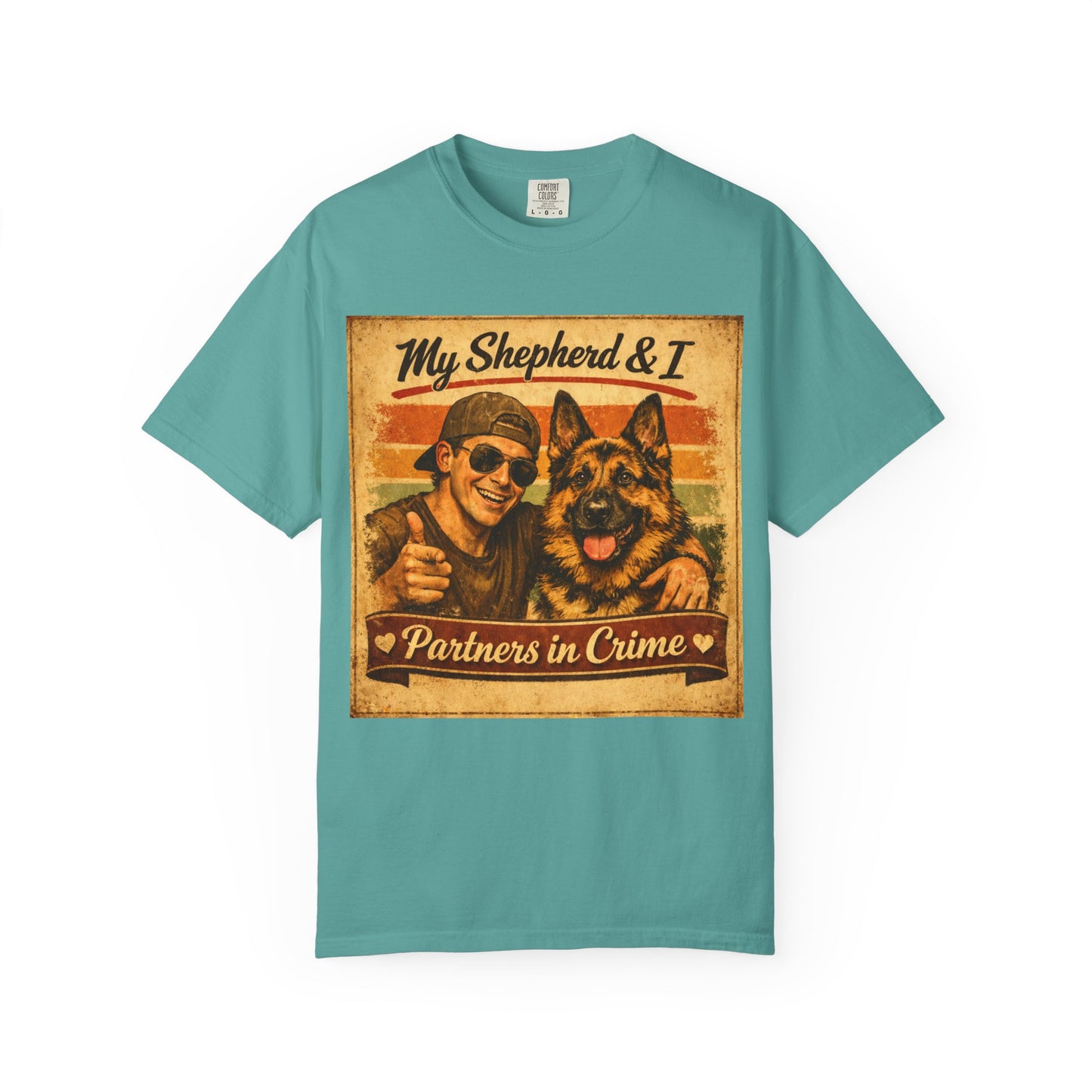 My Shepherd & I Partners in Crime T-Shirt | German Shepherd Dog Tee