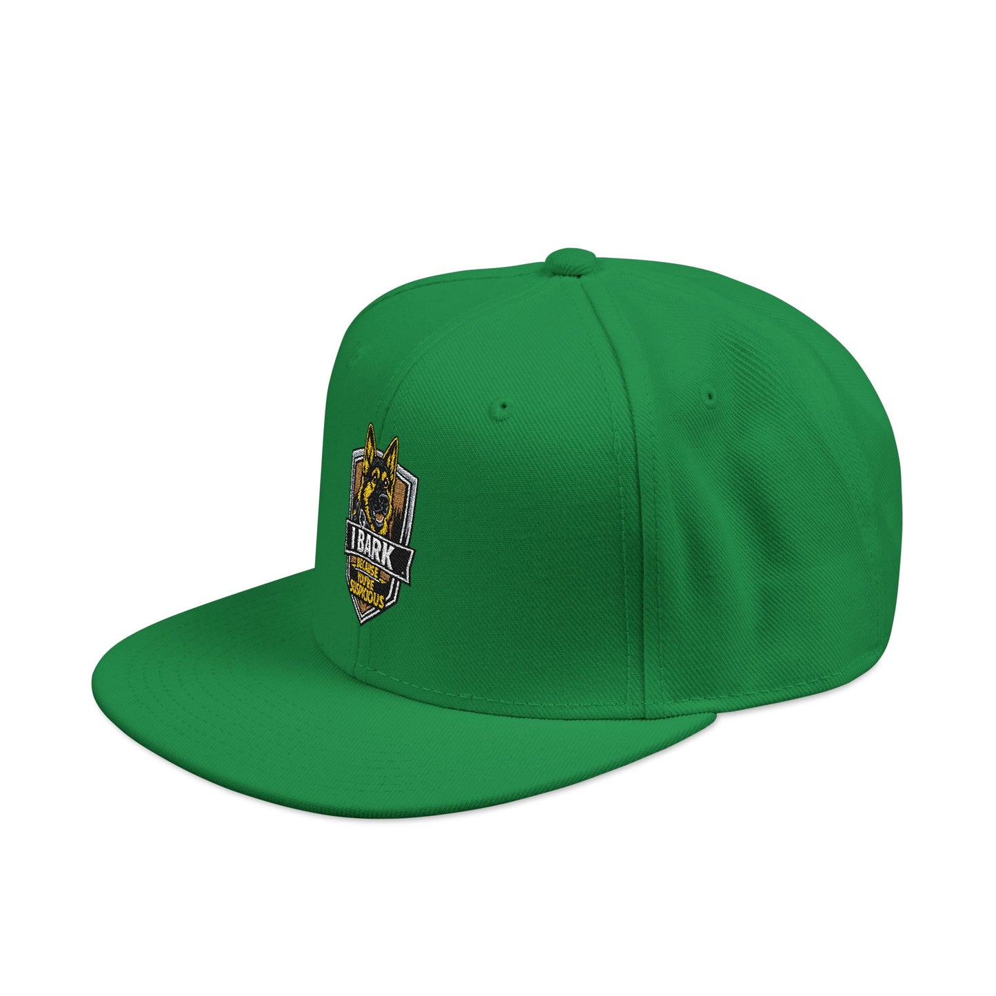 Embroidered Crown Skull Snapback Hat — Streetwear Baseball Cap with Gold Accent