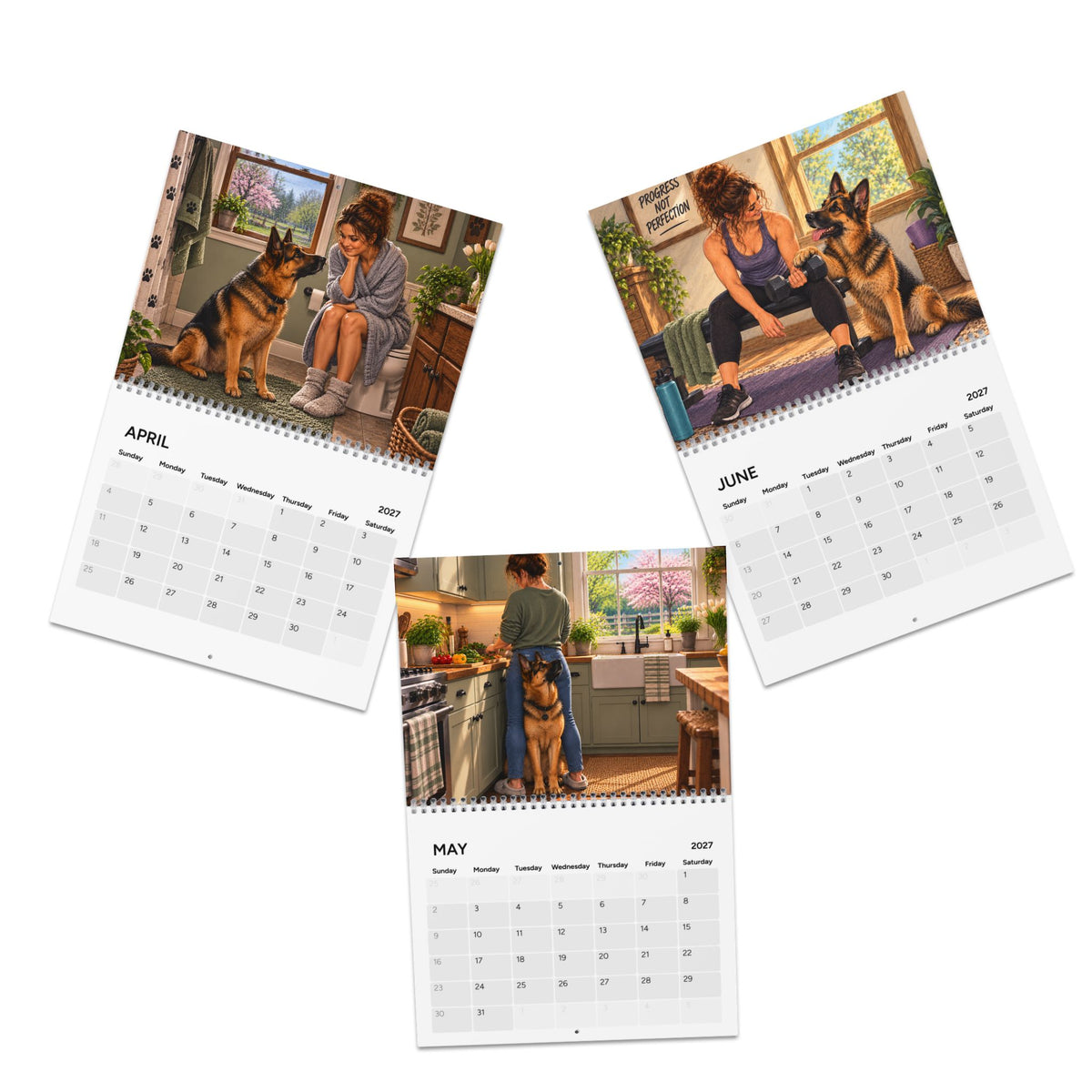 German Shepherd 2027 Calendar – Personal Space? Never Heard of It.