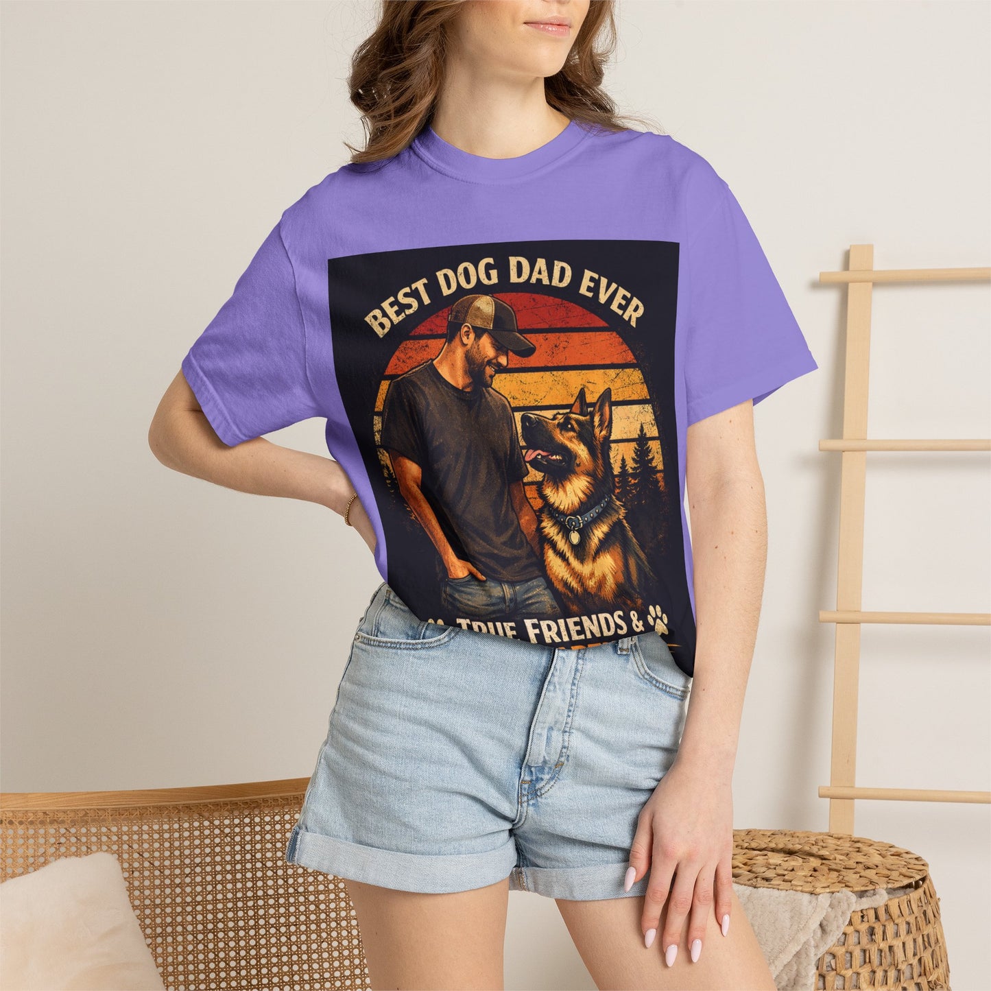Best Dog Dad Ever T-shirt | True Friends & Loyal Partners graphic tee