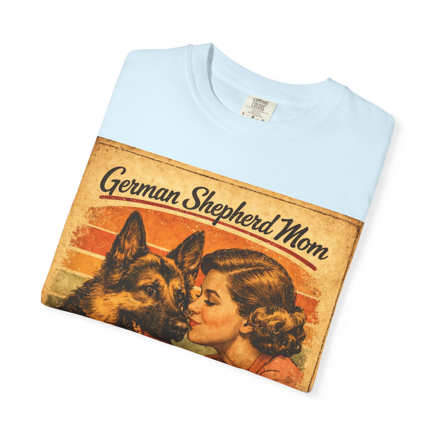 German Shepherd Mom Love & Fur Ever T-shirt | Vintage Dog Mom Tee