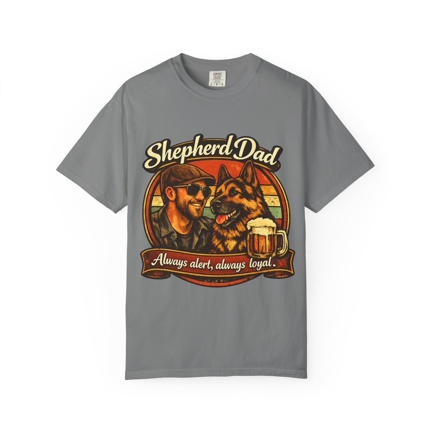 Shepherd Dad graphic T-Shirt | German Shepherd owner tee, dog lover shirt