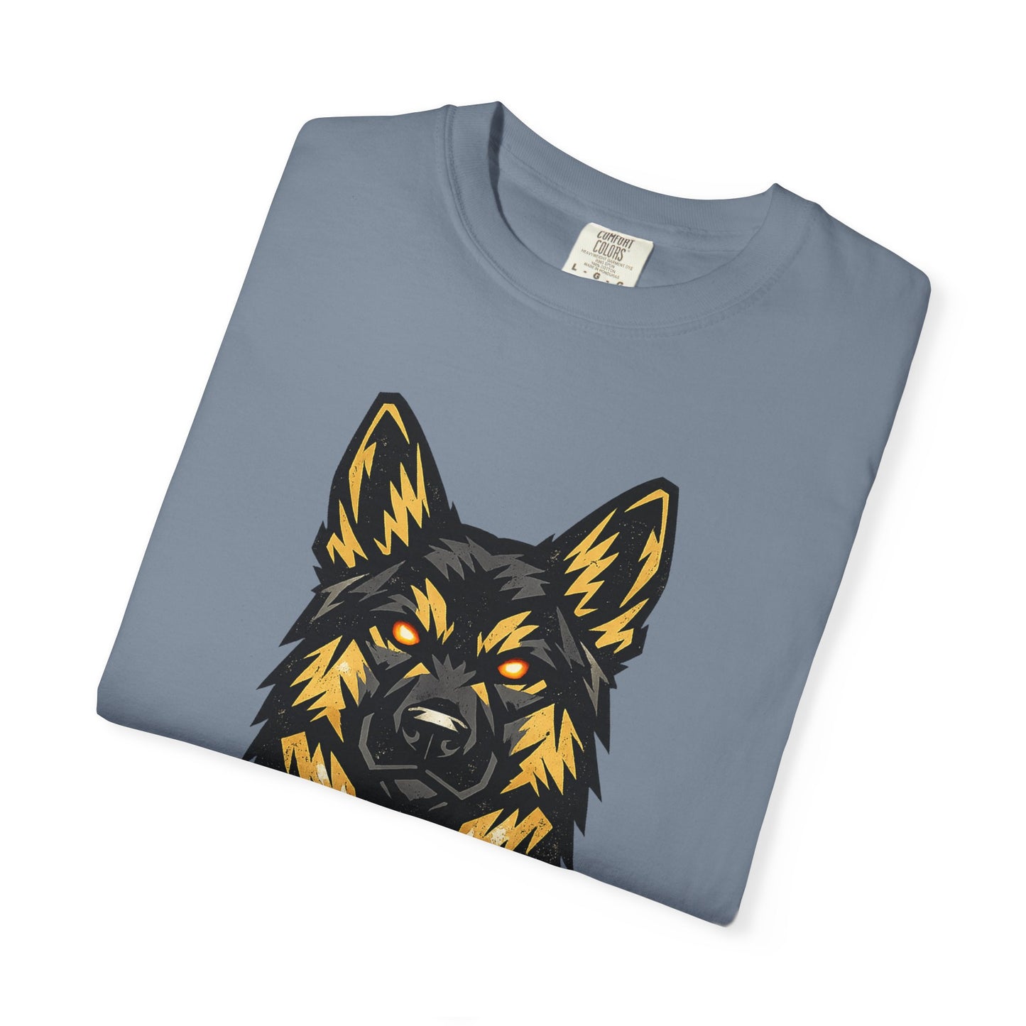 Alpha Energy German Shepherd Head T‑Shirt – Athletic Logo Dog Lover Tee | Bold Working Dog Graphic for Fitness & Streetwear | T‑Shirt