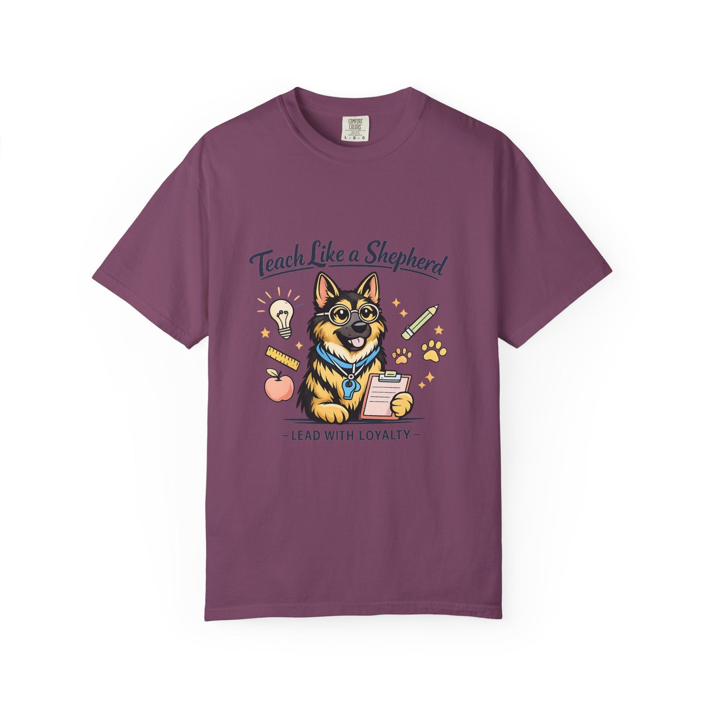 Teacher Life German Shepherd T‑Shirt – Funny Back to School Dog Lover Tee | Classroom Educator Gift | Bella Canvas 3001