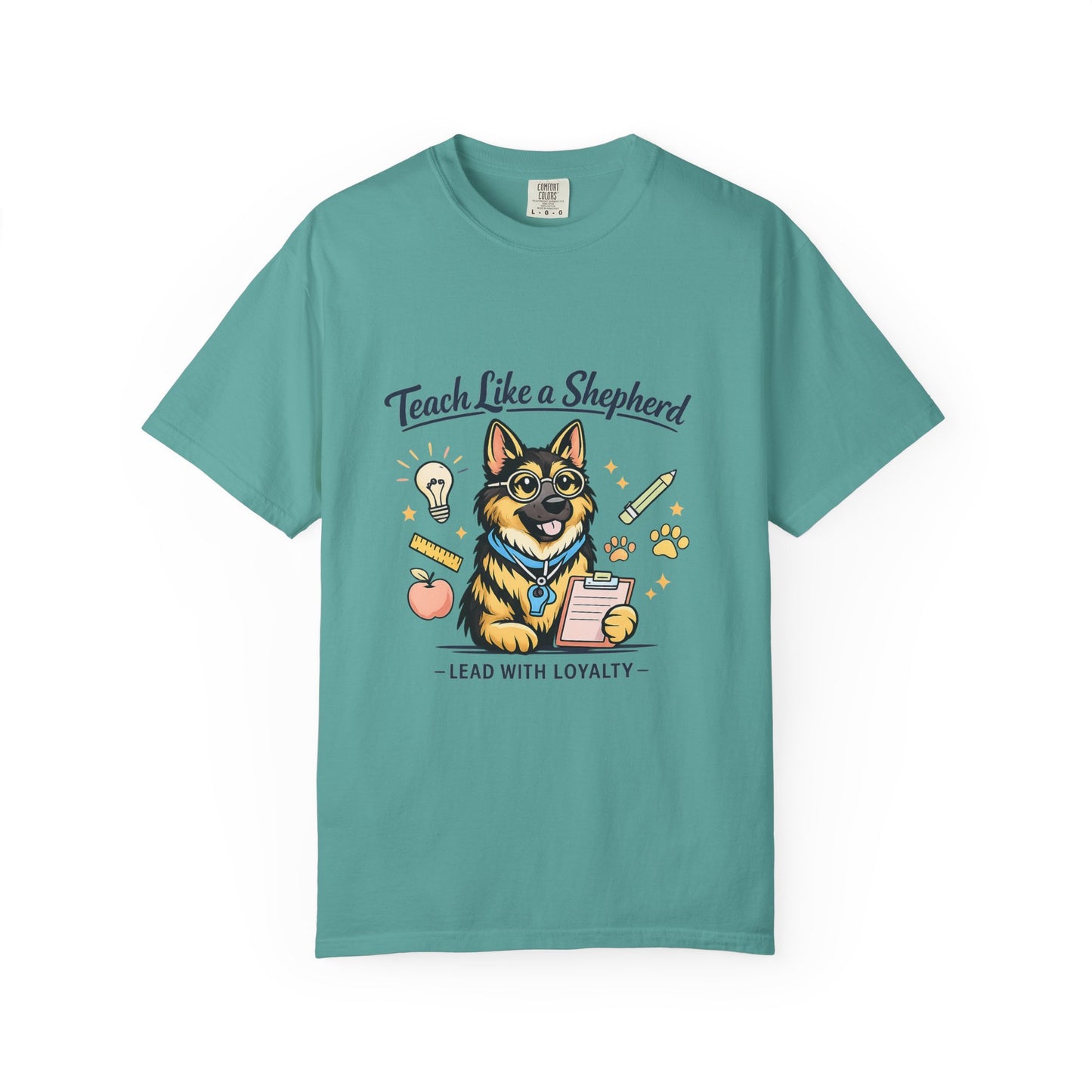 Teacher Life German Shepherd T‑Shirt – Funny Back to School Dog Lover Tee | Classroom Educator Gift | Bella Canvas 3001