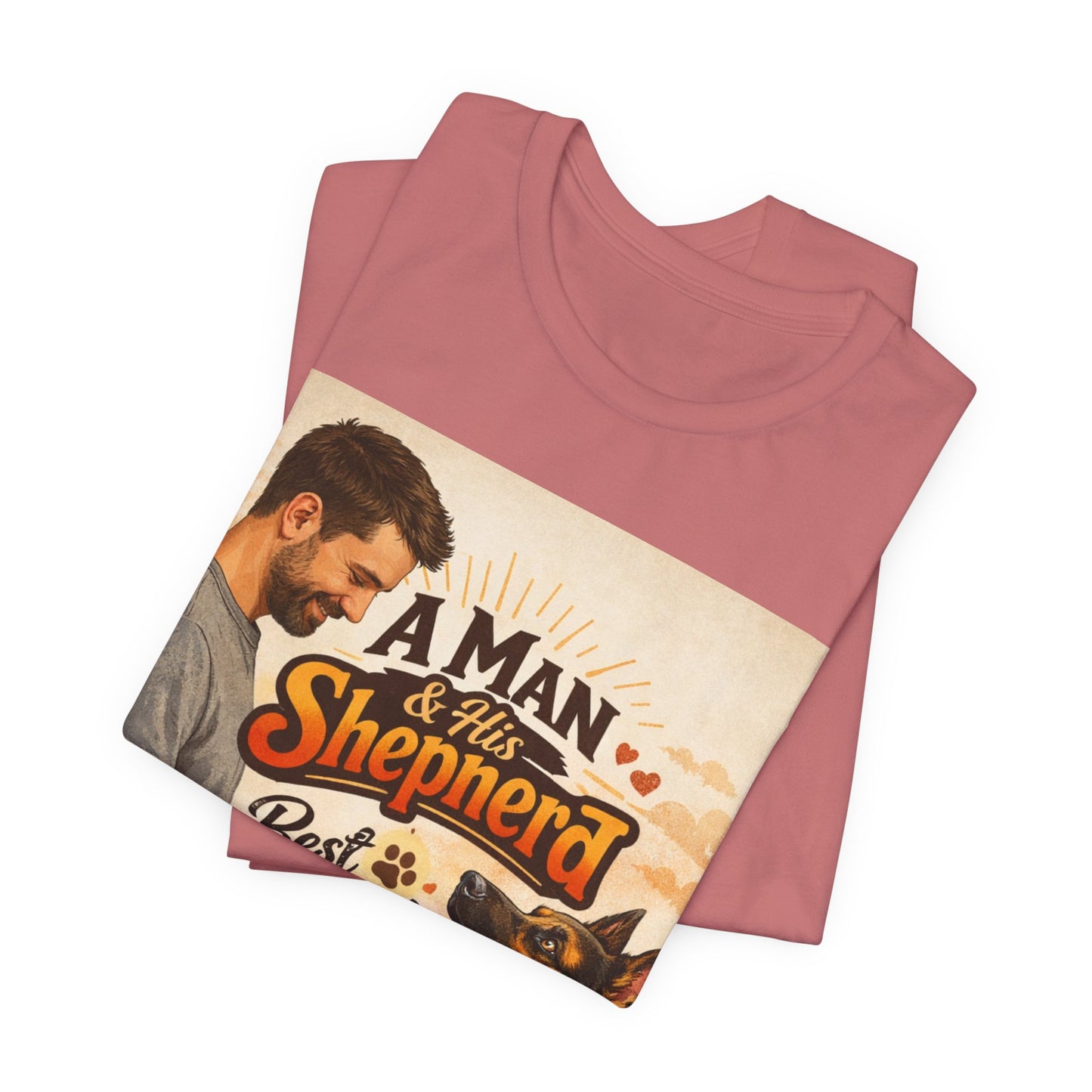 A Man & His Shepherd Best Friends For Life T‑Shirt — German Shepherd Dog Shirt