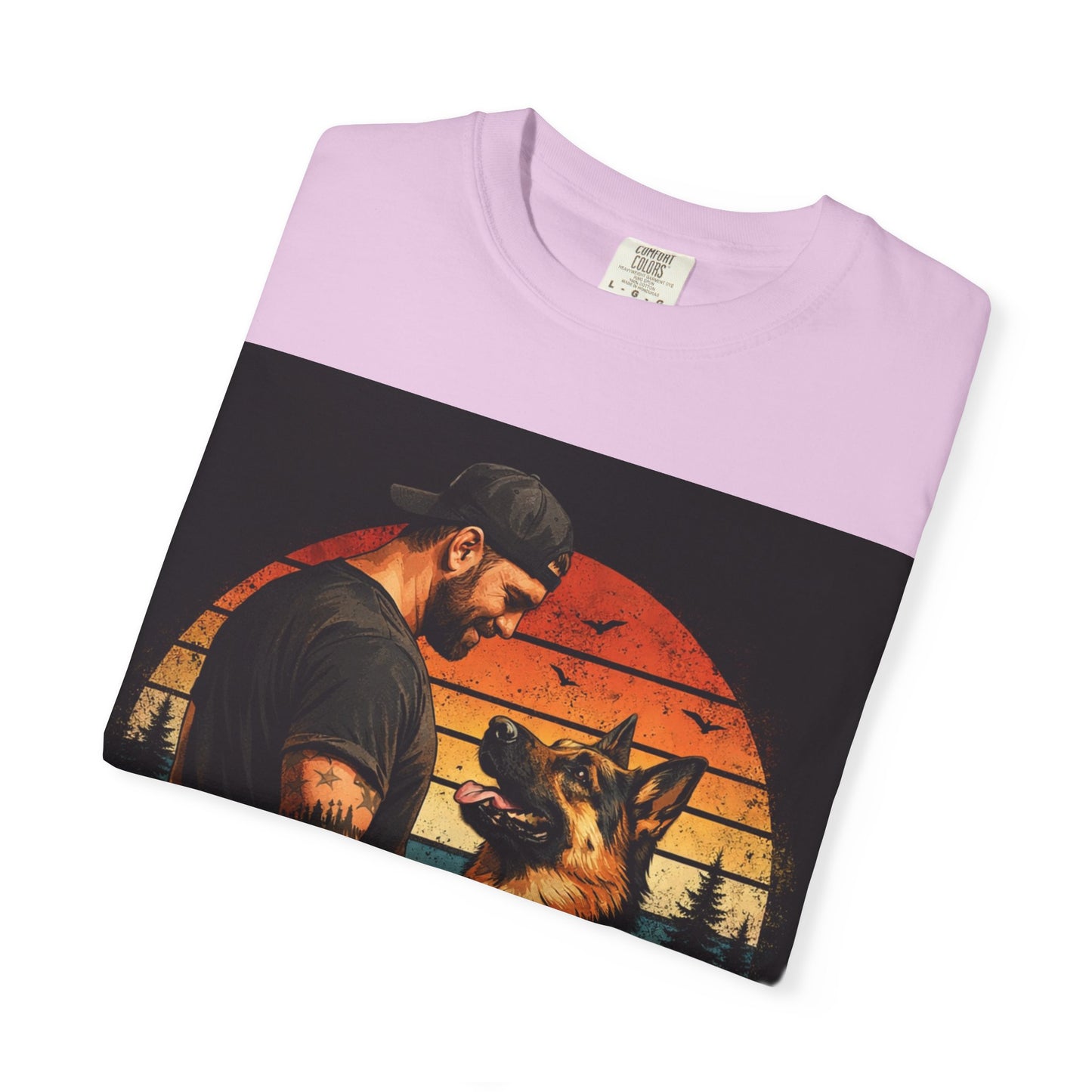 Best Dog Dad Ever Shirt | German Shepherd Dog Dad Tee | Loyal Companions Forever Friends | Comfort Colors 1717 Vintage Tee
