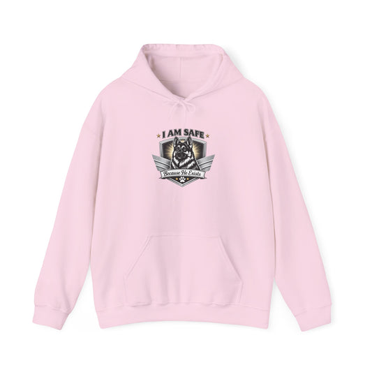Hoodie — "I AM SAFE" Guardian Eagle Emblem Sweatshirt