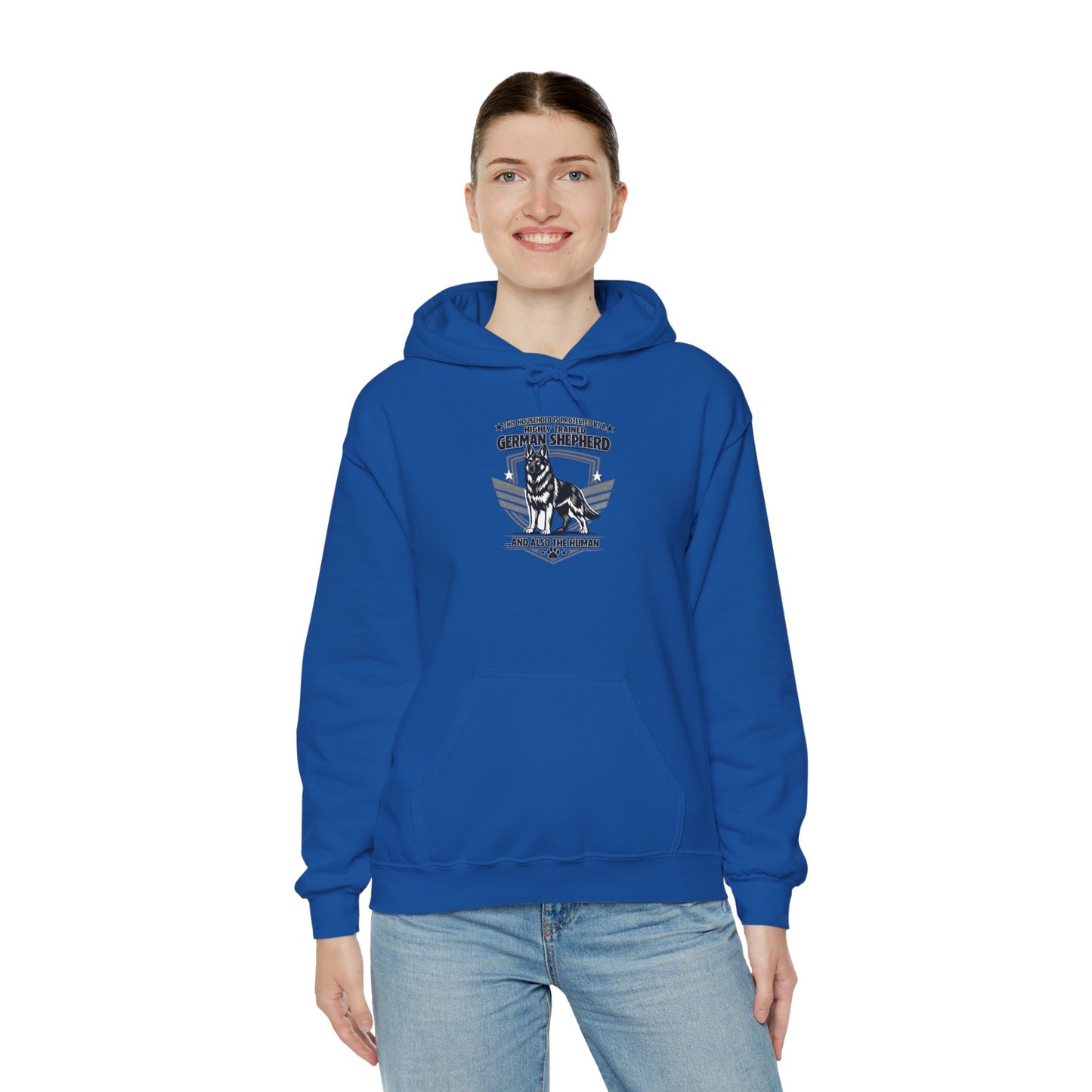 German Shepherd Hoodie – 'Loyal to the End' Vintage Dog Lover Sweatshirt
