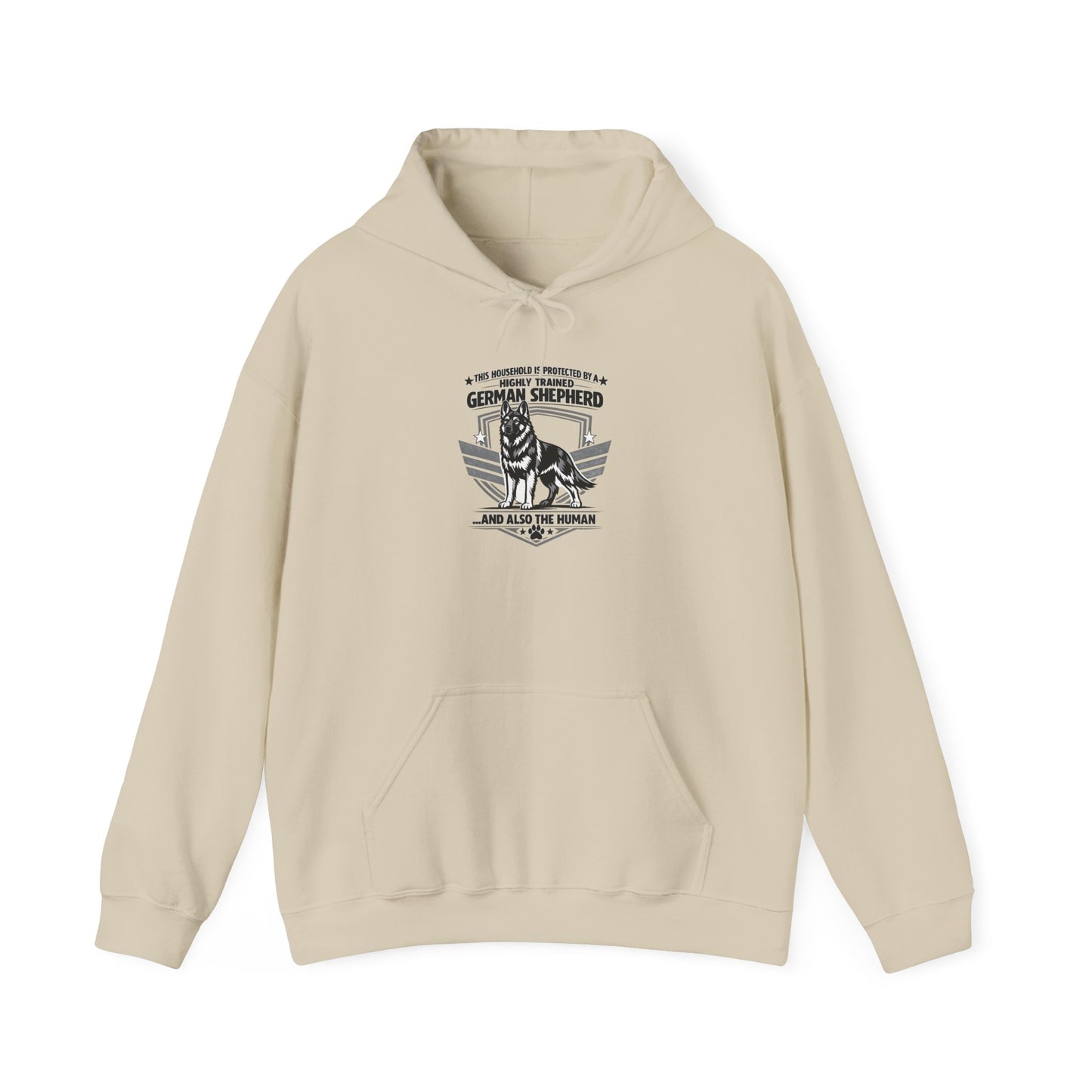 German Shepherd Hoodie – 'Loyal to the End' Vintage Dog Lover Sweatshirt