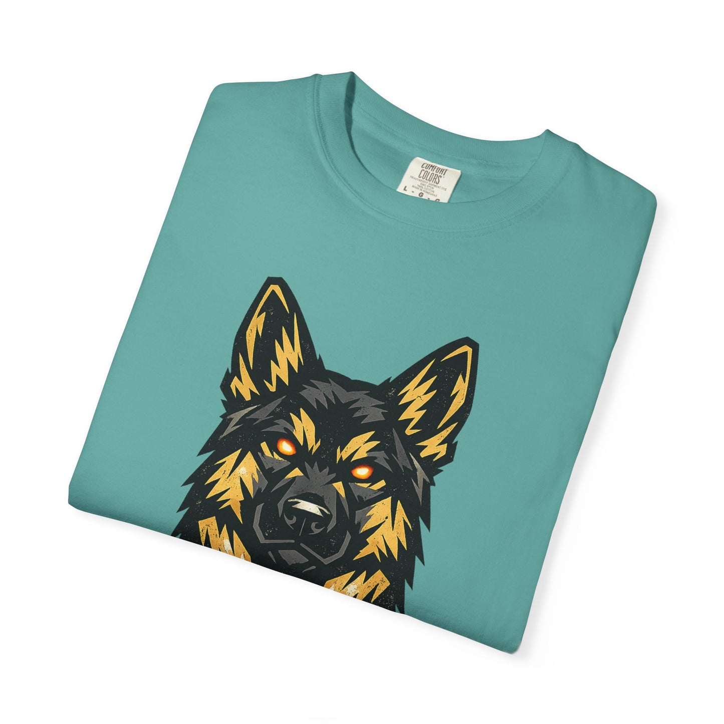 Alpha Energy German Shepherd Head T‑Shirt – Athletic Logo Dog Lover Tee | Bold Working Dog Graphic for Fitness & Streetwear | T‑Shirt