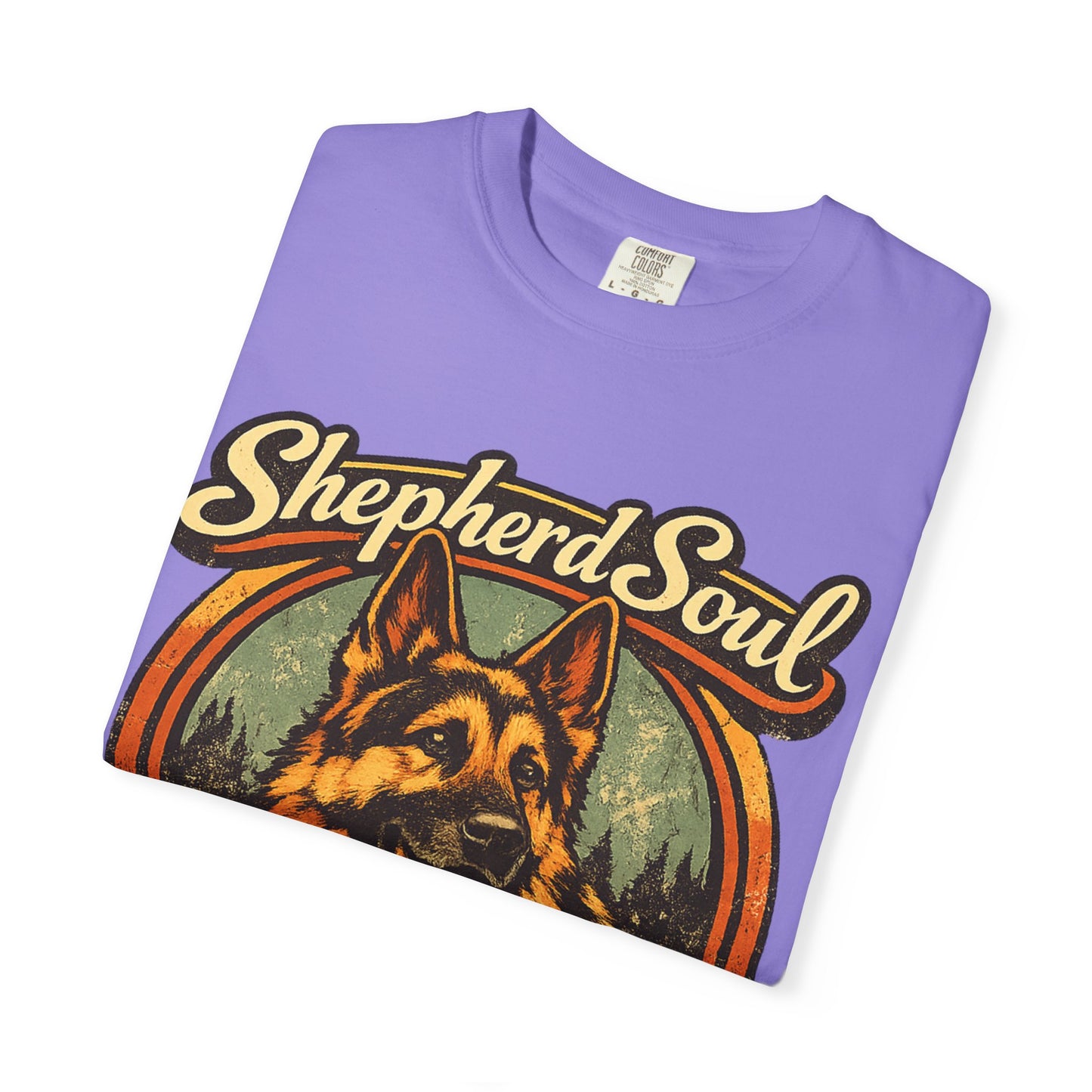 Shepherd Soul German Shepherd Portrait T-Shirt | Loyal Hearts Never Fade