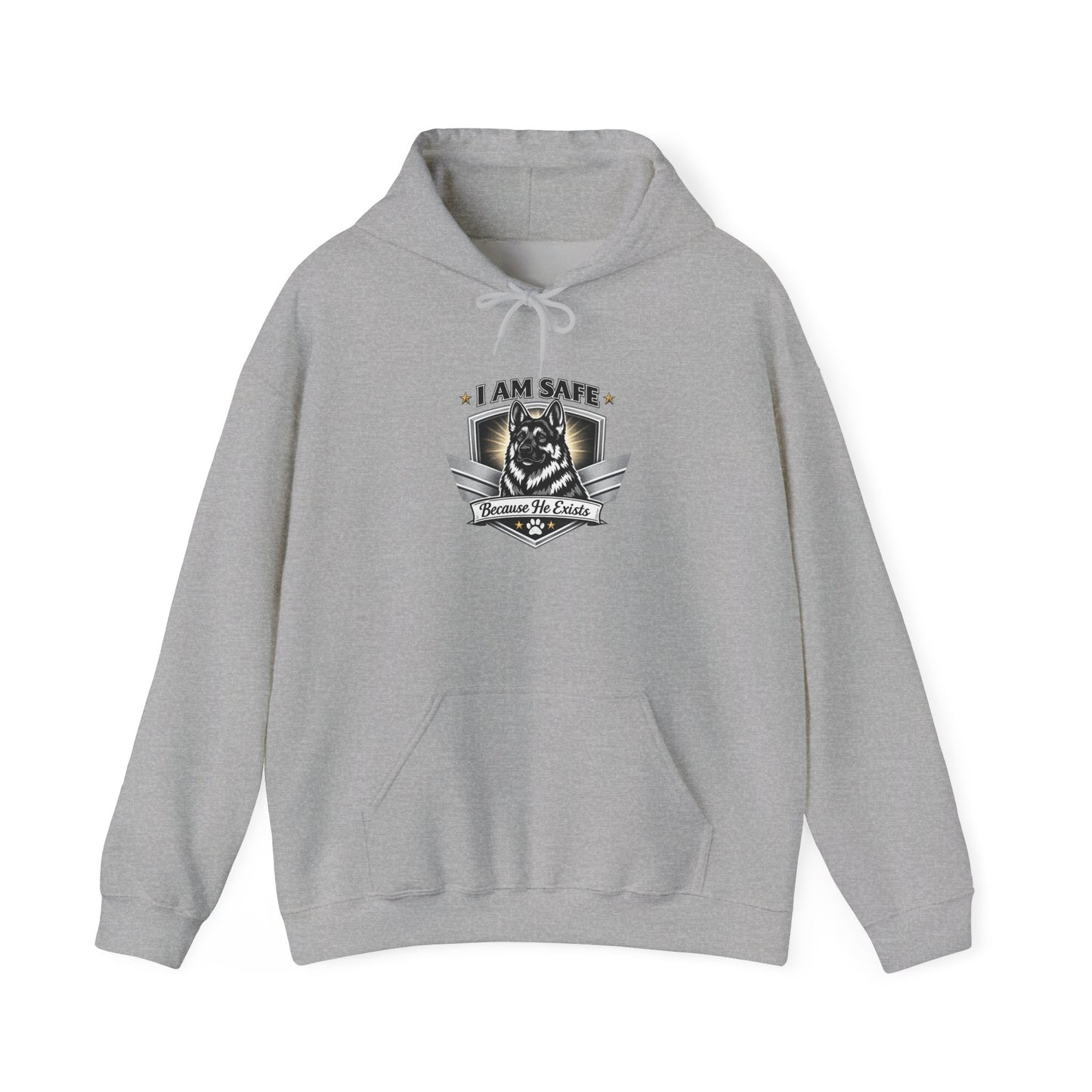 Hoodie — "I AM SAFE" Guardian Eagle Emblem Sweatshirt