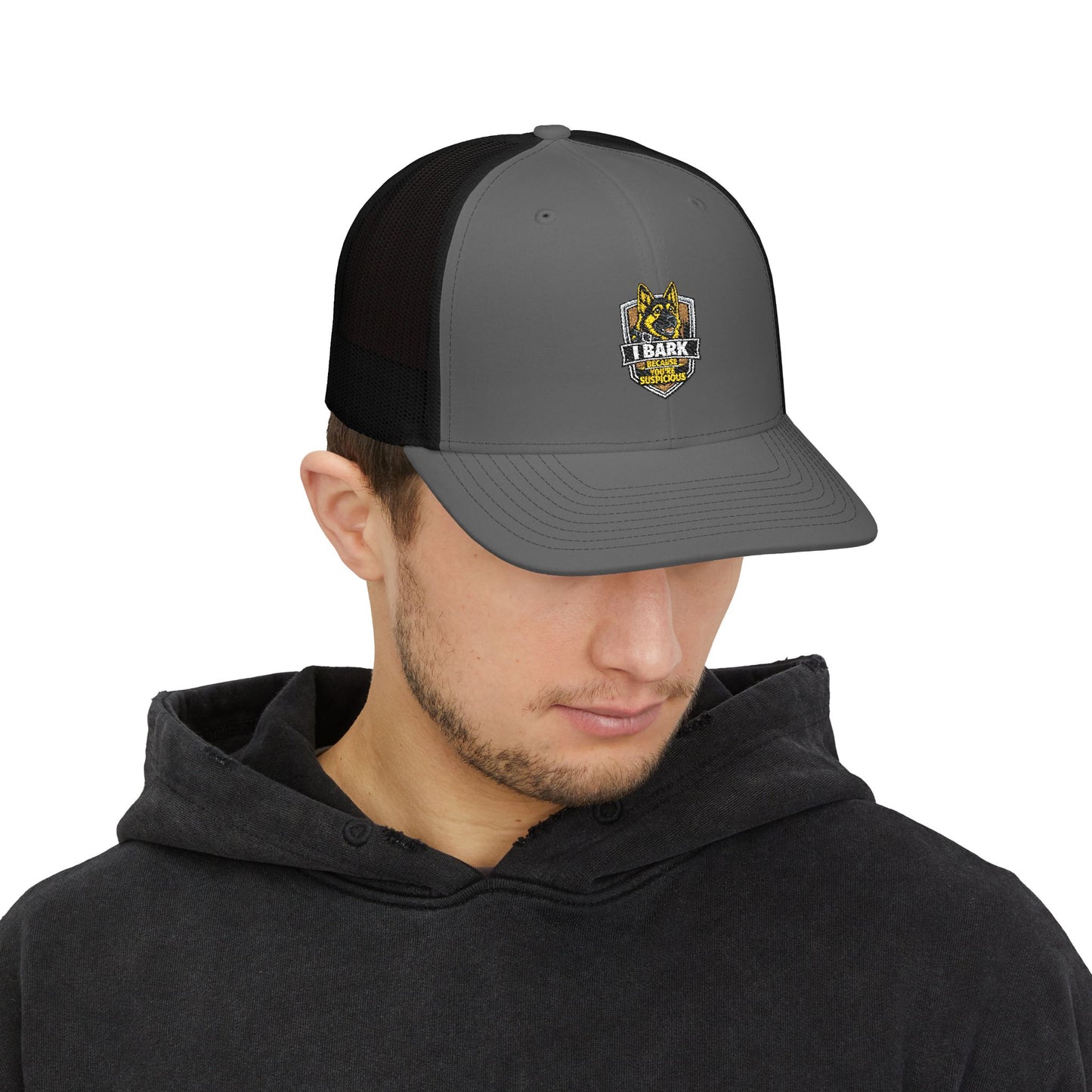 Trucker Cap – Yellow K9 Police Patch Snapback