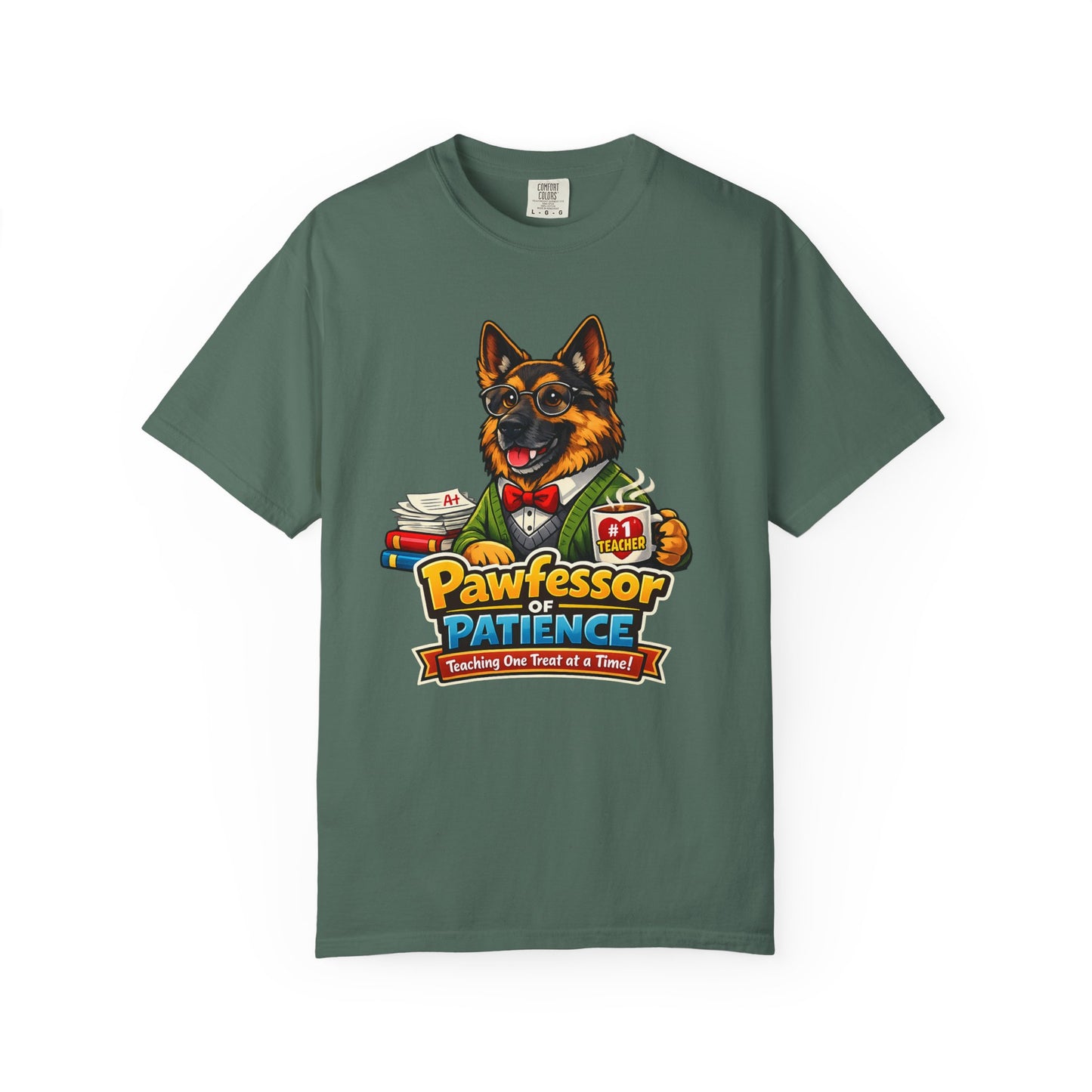 Pawfessor of Patience T-Shirt | German Shepherd Teacher Design