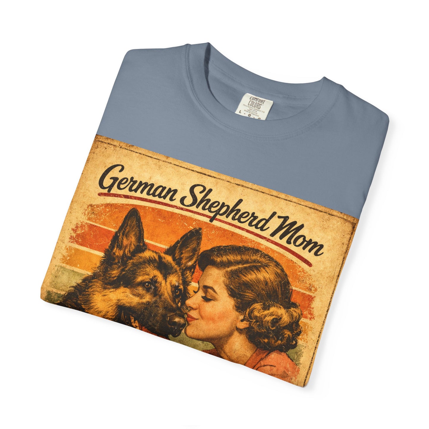 German Shepherd Mom Love & Fur Ever T-shirt | Vintage Dog Mom Tee