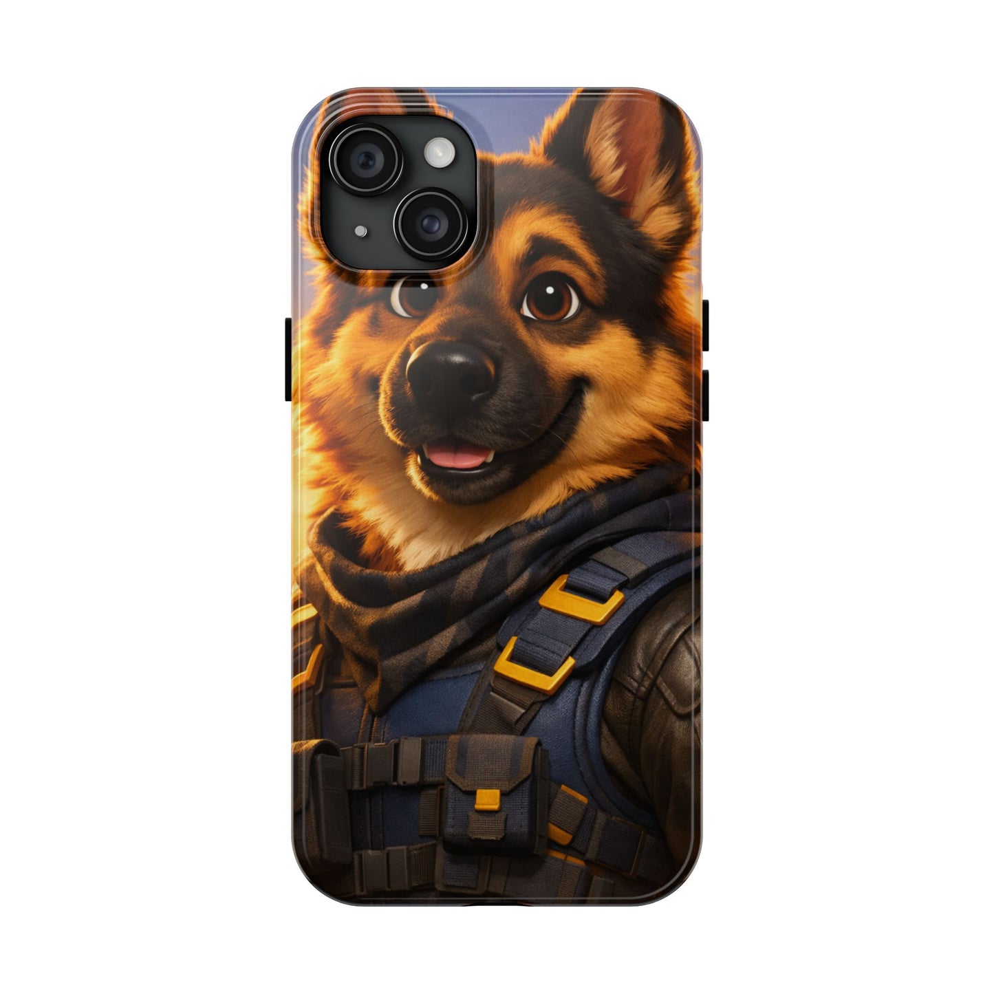 German Shepherd Tactical Hero Phone Case – Tough Protective Cover for iPhone & Samsung
